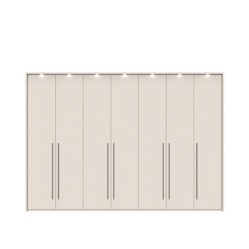 Places of Style Drehtürenschrank »Opera mit oder ohne Kranz inkl. LED-Bel.,B 227,272,317 oder 362 cm«, UV lackiert, Soft Close Funktion, Höhenverstellbare Füße