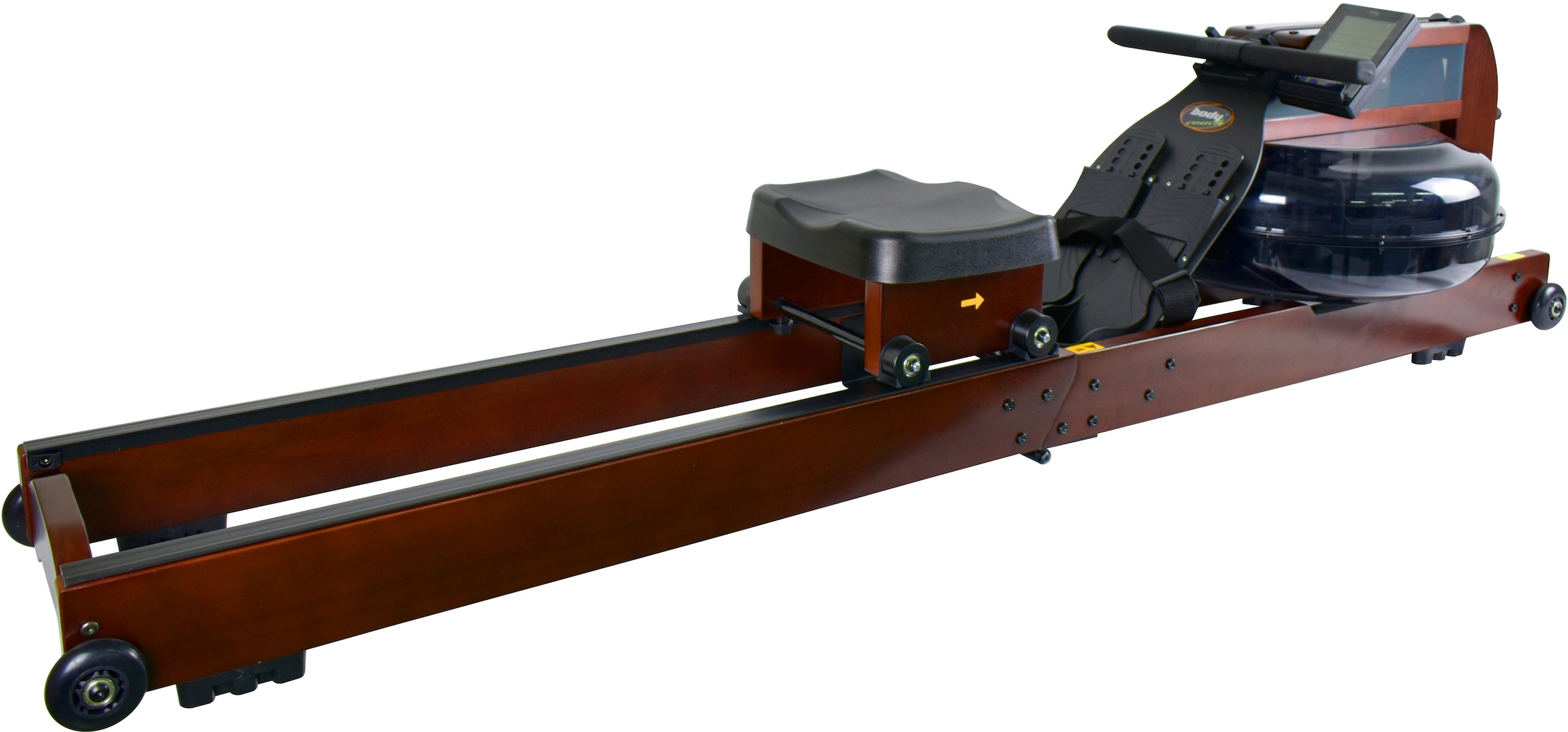 body coach Ruderzugmaschine »Wood Champion II Rower«, (extra großer Wassertank, platzsparend faltbar), Rudermaschine