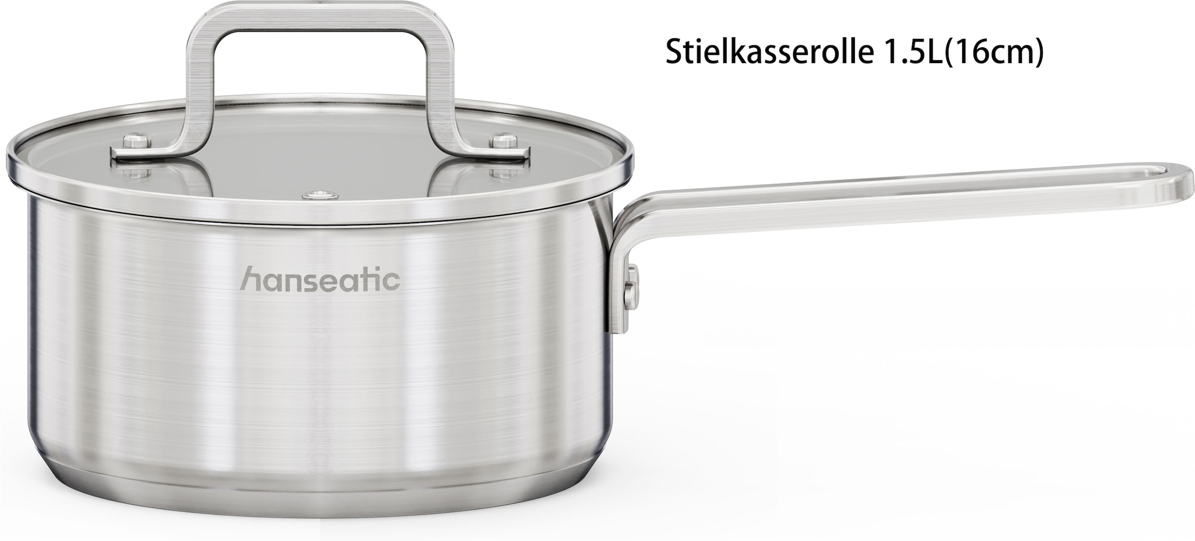 Hanseatic Kasserolle »DAILY, mit Antihaftbeschichtung« 1 tlg. Edelstahl 18/10