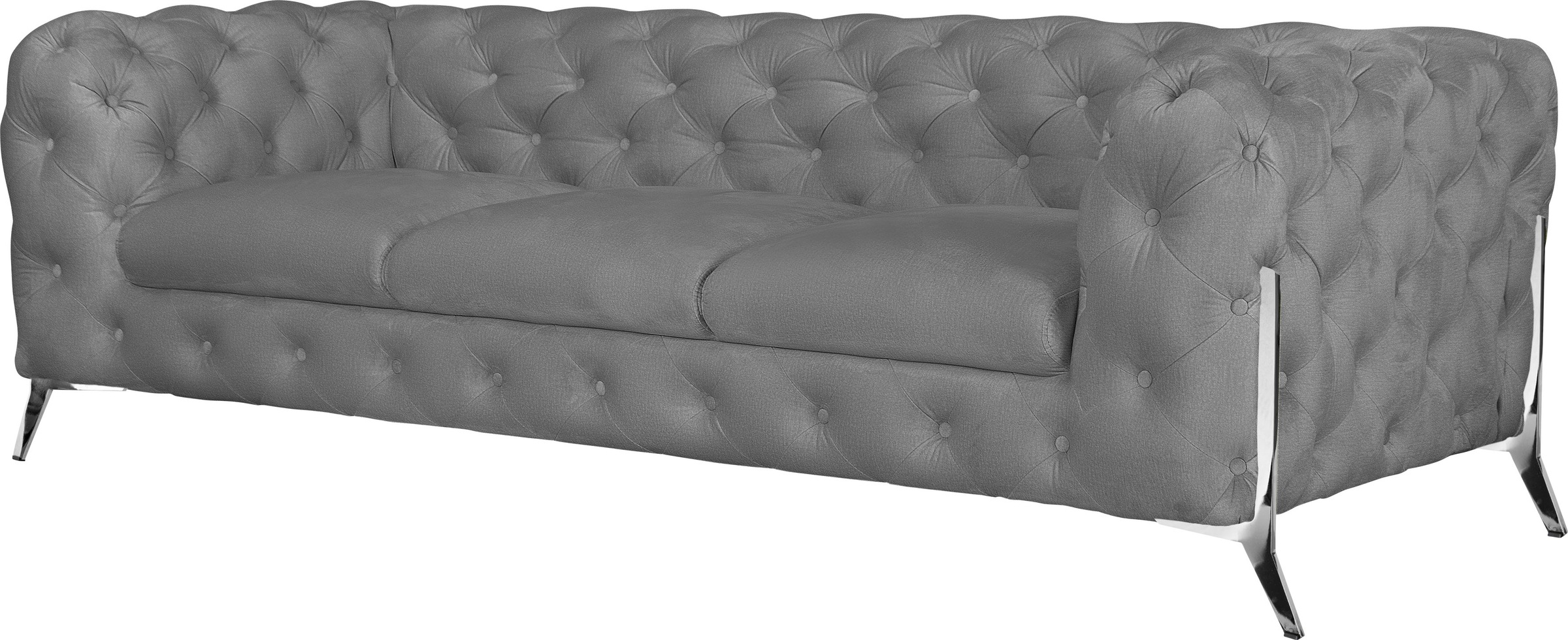 Leonique Chesterfield-Sofa »Amaury«, aufwändige Knopfheftung, moderne Chesterfield Optik, Fußfarbe wählbar