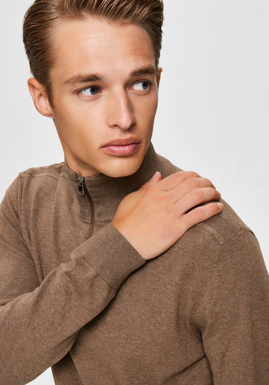 SELECTED HOMME Strickpullover »SLHBERG HALF CARDIGAN ZIP kaufen NOOS«