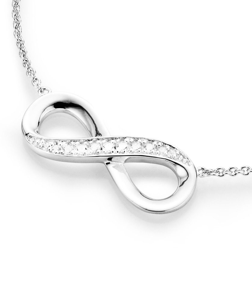Firetti Kette mit Anhänger »Schmuck Geschenk Silber 925 Halsschmuck Halskette Ankerkette«, mit Zirkonia (synth.)