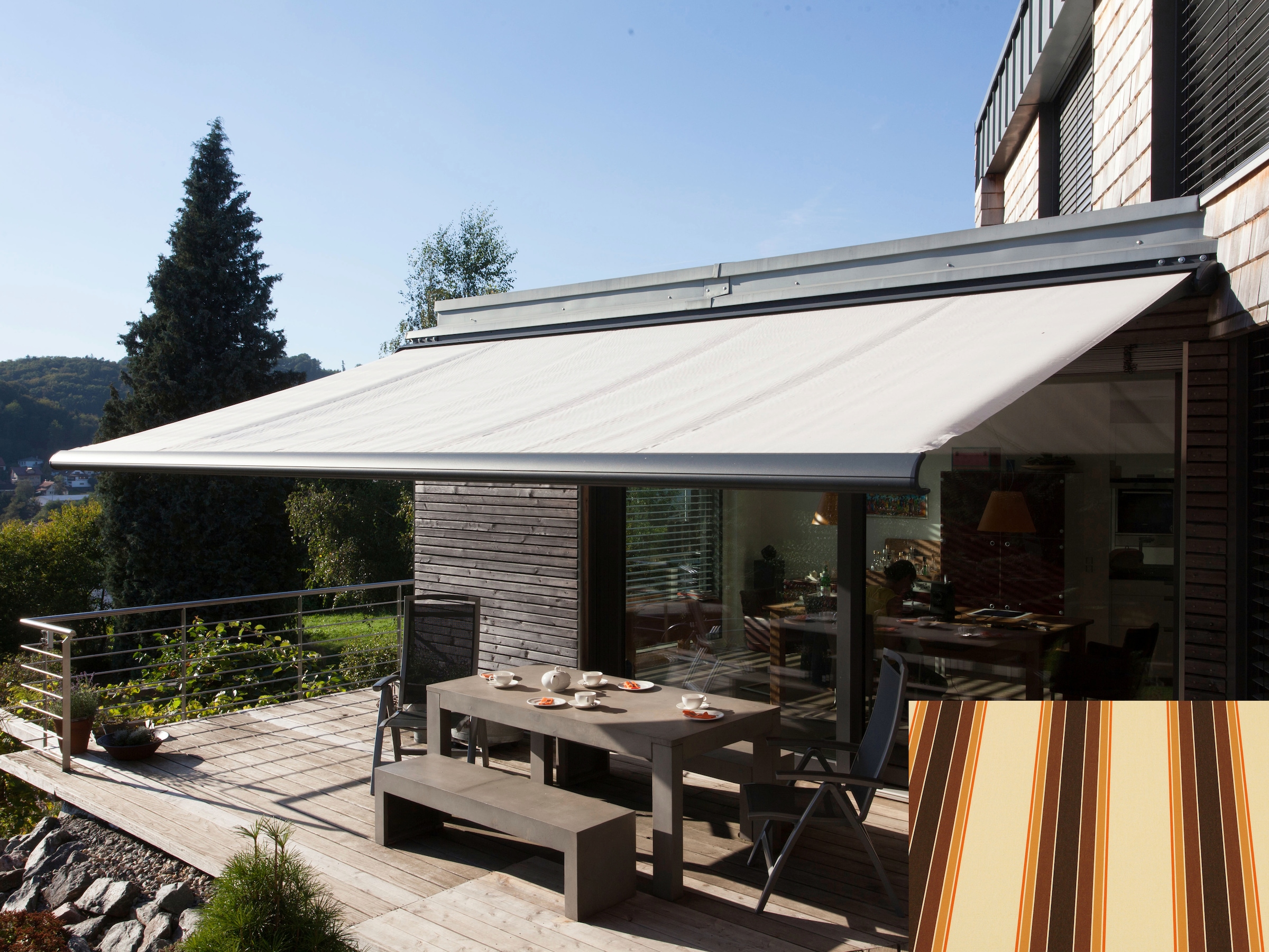 Wismar Kassettenmarkise »Classic S-Compact«, Breite: 550 cm, Ausfall: 300 cm
