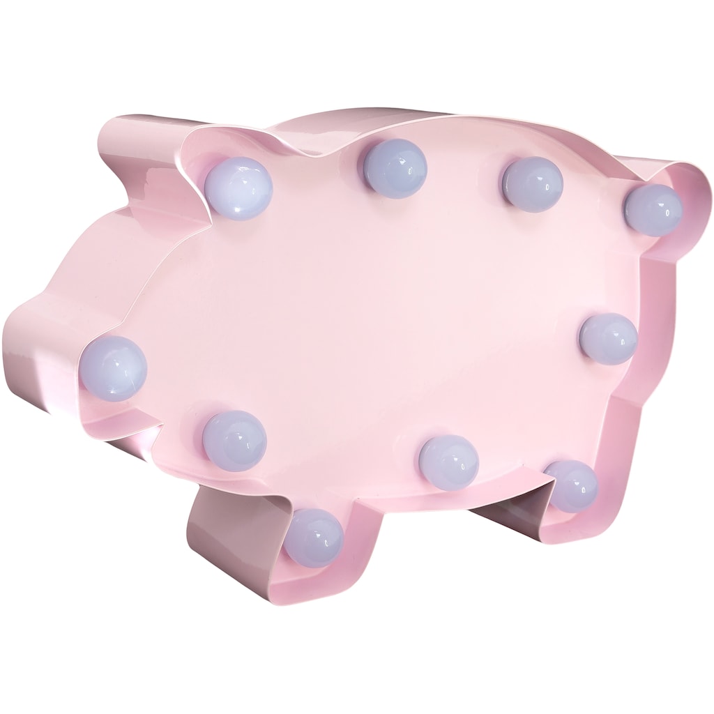 MARQUEE LIGHTS LED Dekolicht »Pig«, 10 flammig-flammig