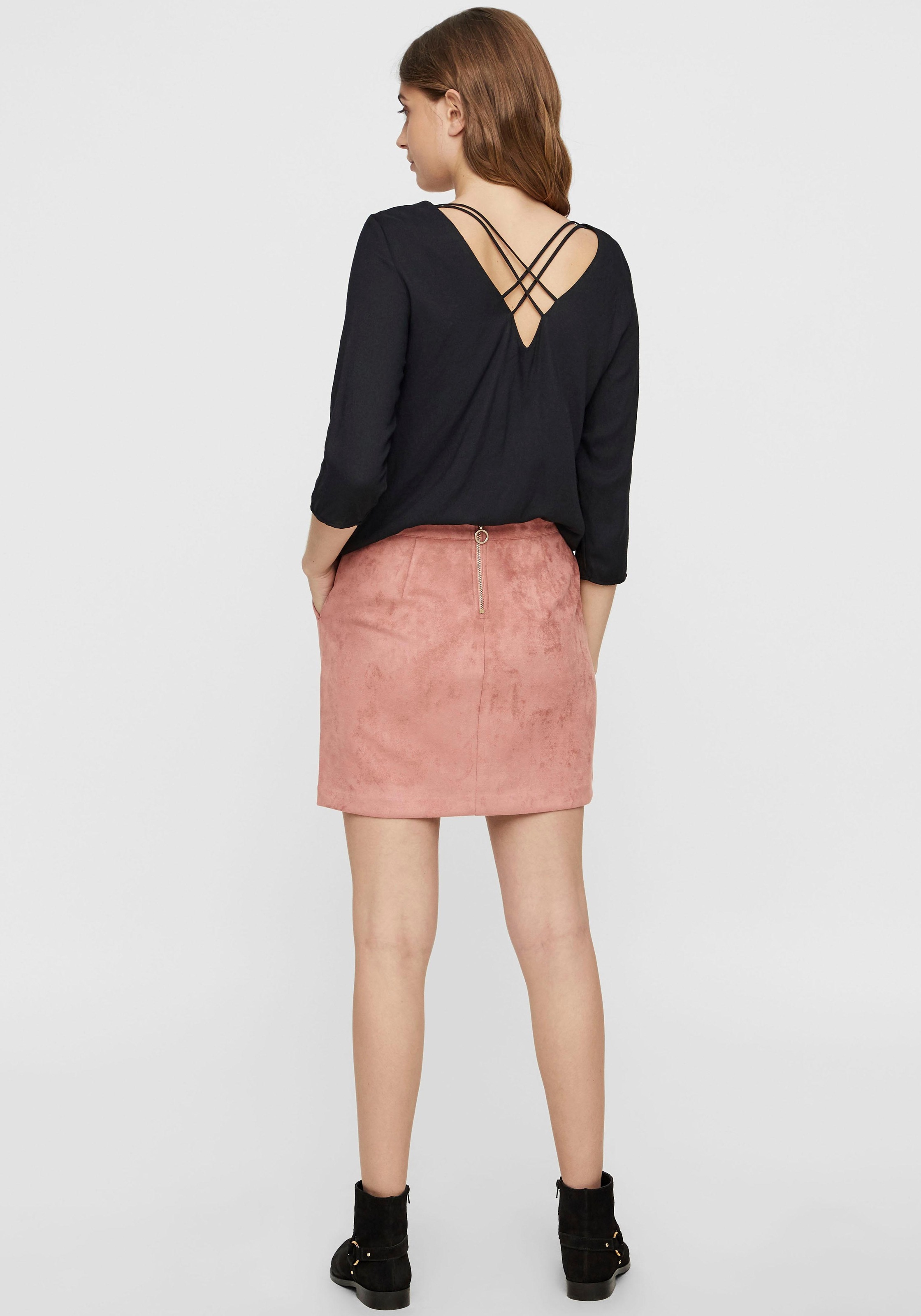 2. Bild von Vero Moda Lederimitatrock »VMDONNADINA FAUXSUEDE SHORT SKIRT«