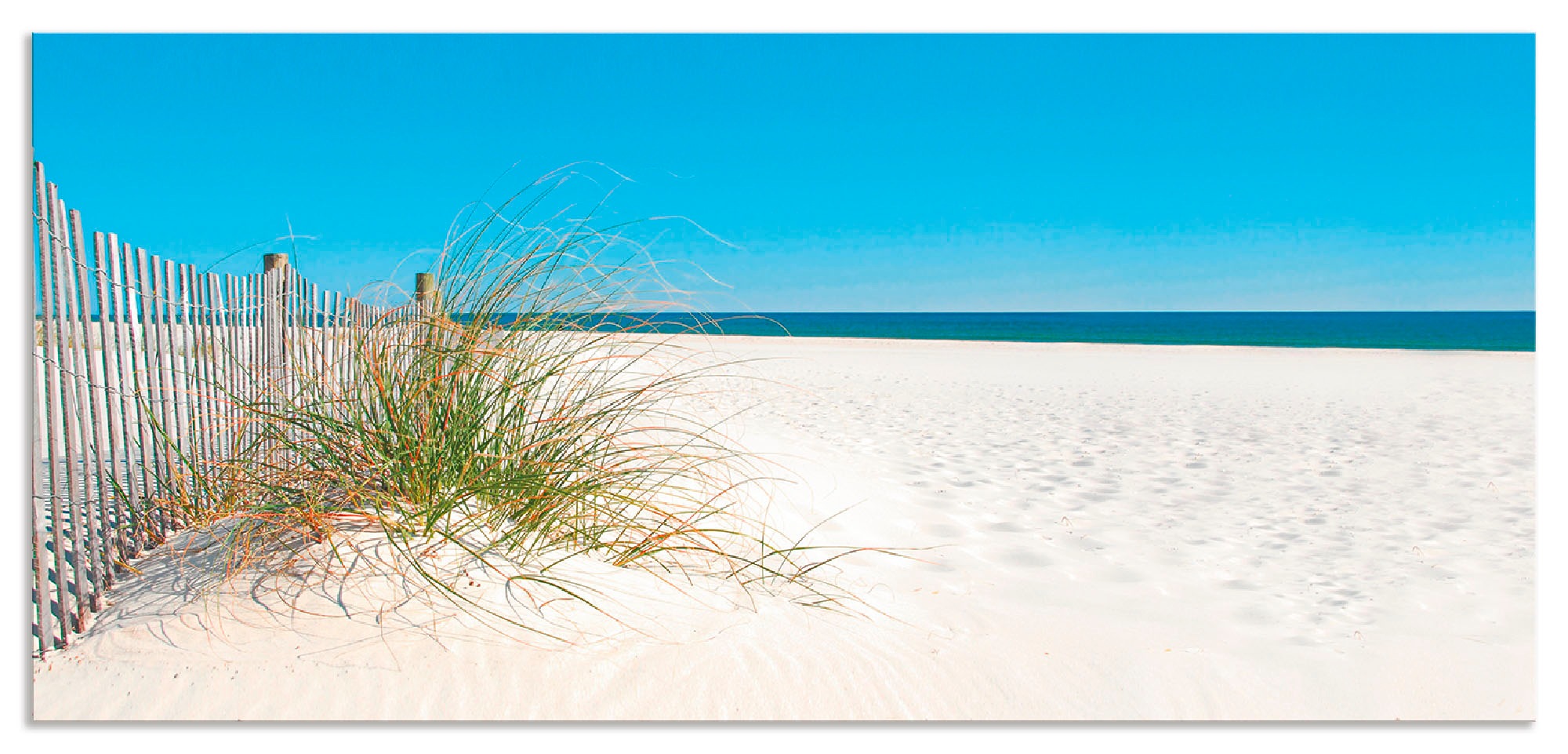 Artland Küchenrückwand »Schöne Sanddüne mit Gräsern und Zaun«, (1 tlg.), Al günstig online kaufen
