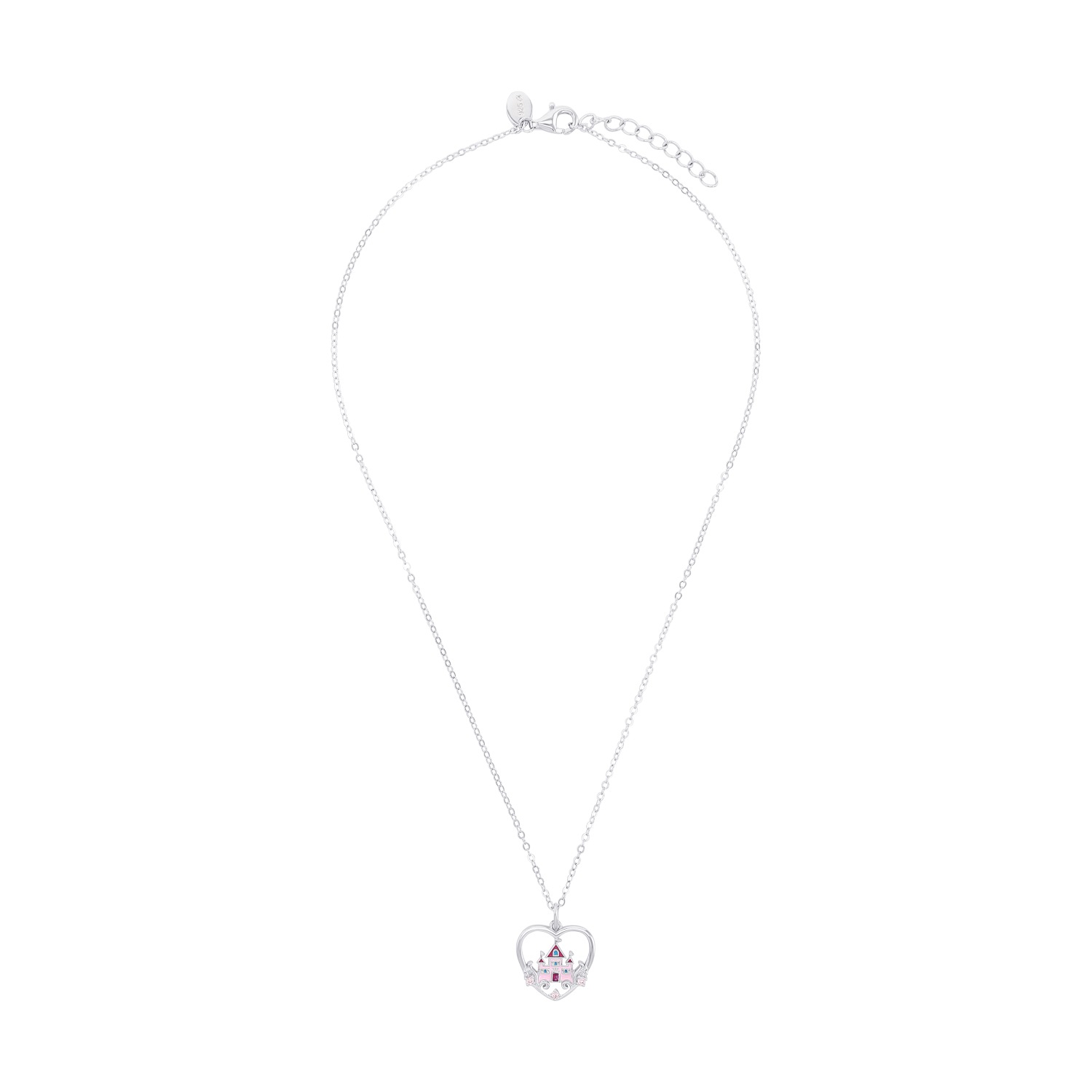 Prinzessin Lillifee Kette mit Anhänger »Herz/Schloss-Optik, 2039762«, mit Zirkonia (synth.)