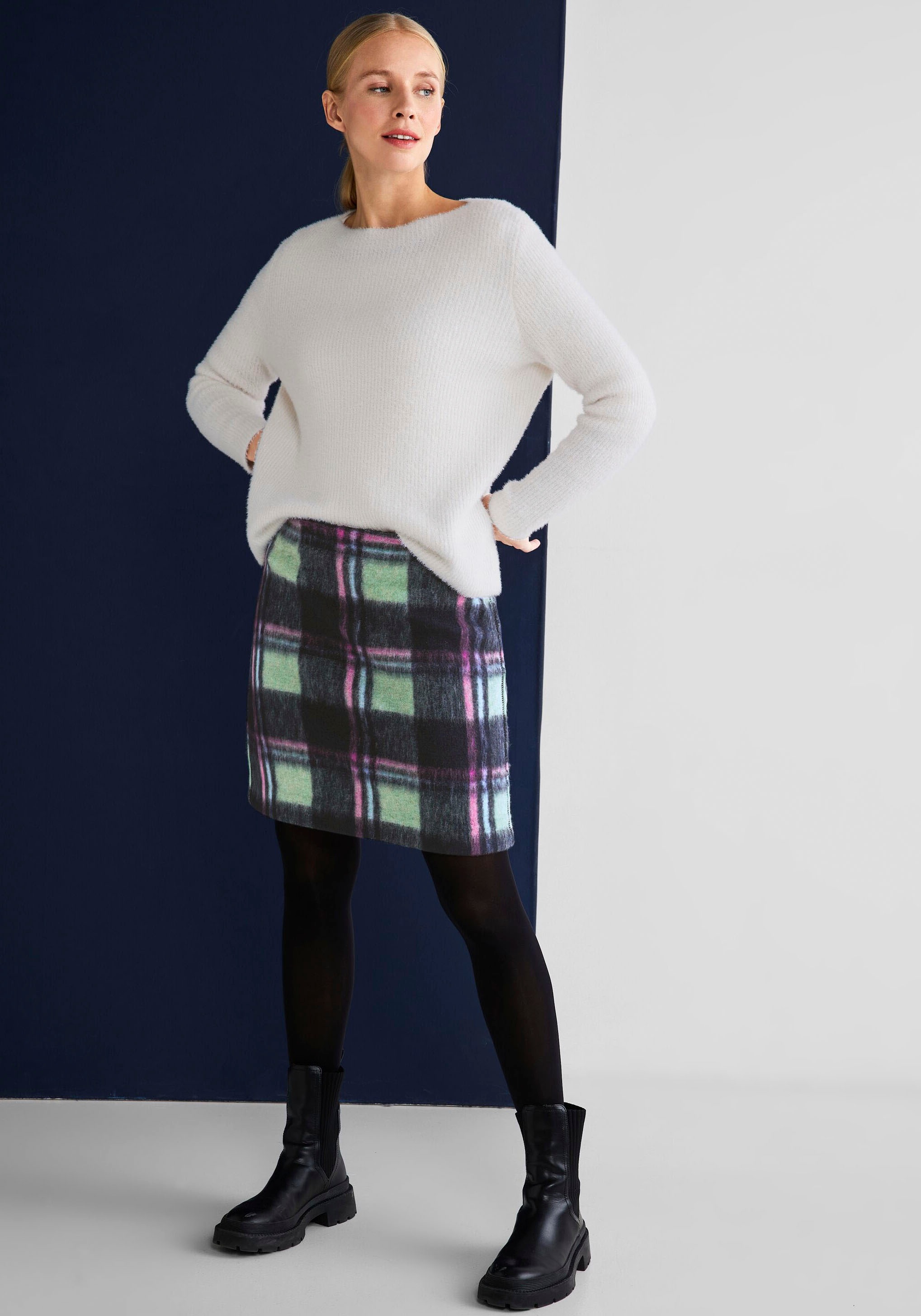 3. Bild von STREET ONE Minirock »Style Maja«, in Wolloptik