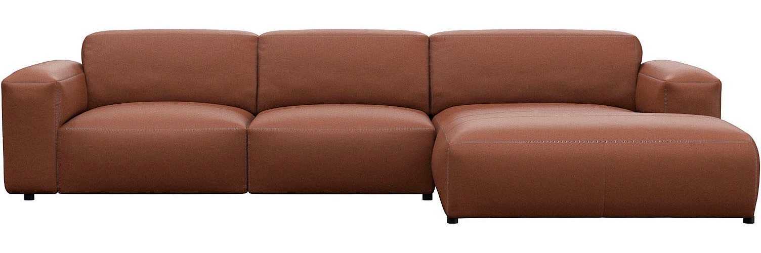 FLEXLUX Ecksofa »Lucera bequem und komfortabel durch hochwertigen Sitzaufba günstig online kaufen