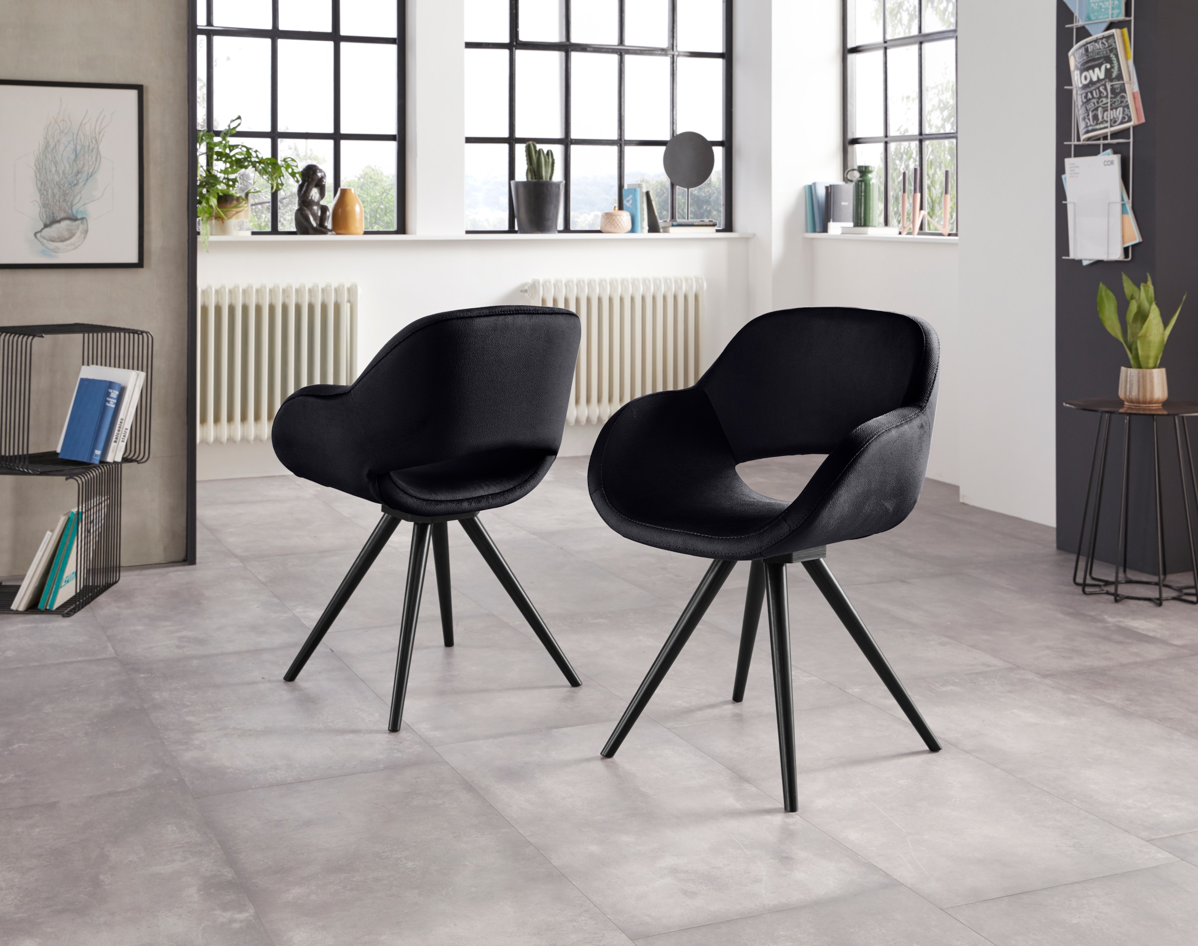 INOSIGN Armlehnstuhl »Aurora« (Set) 2 Stk.Gestell aus Massivholz Buche in s günstig online kaufen