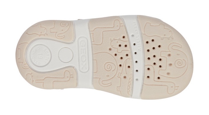 Geox Lauflernschuh »B SANDAL TAPUZ GIRL«, Sandale, Klettschuh, Babyschuh mit Klettverschlüssen