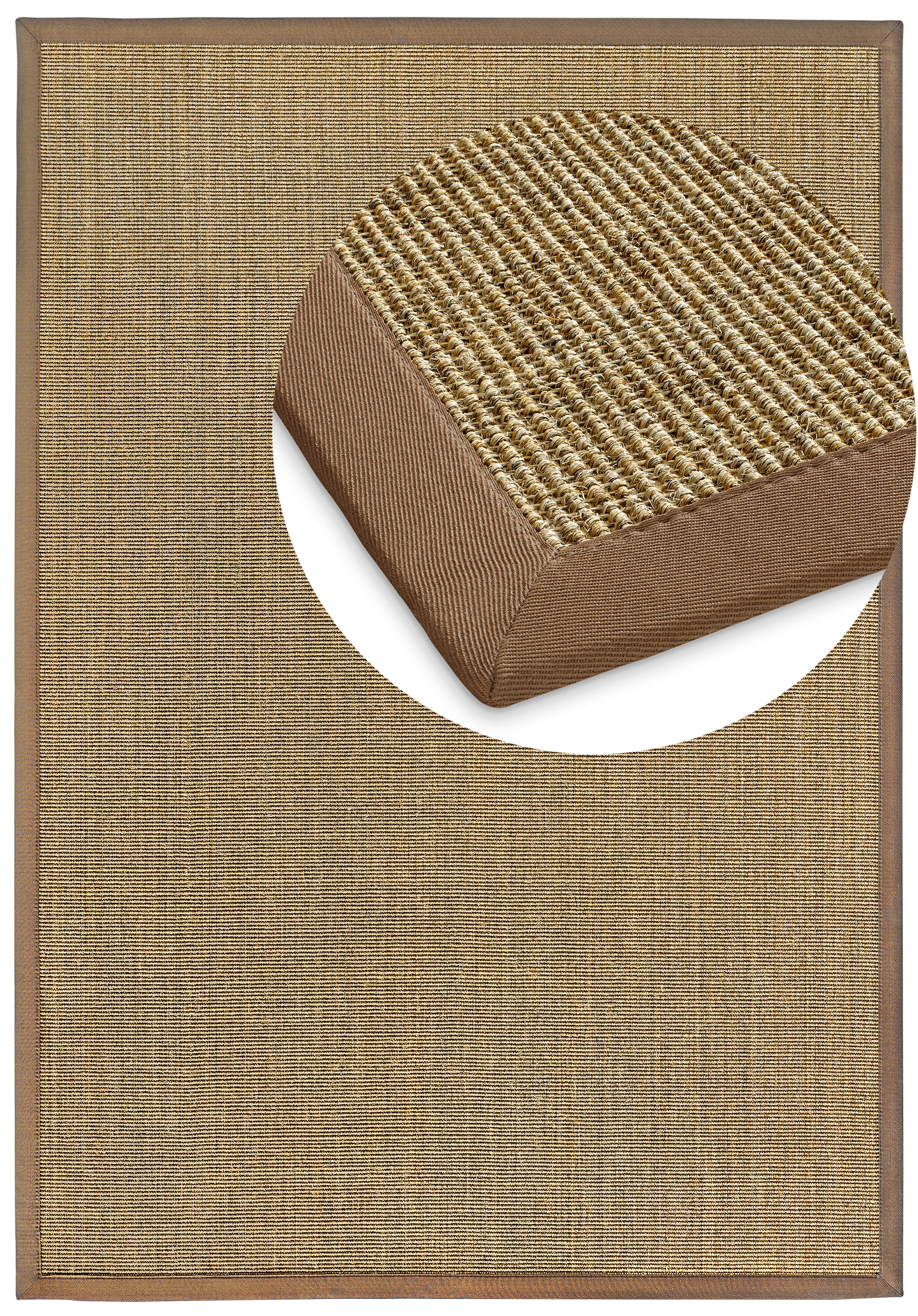 Dekowe Sisalteppich »Mara S2 mit Bordüre Spezial« rechteckig 5 mm Höhe 100% Sisal, auch als Läufer, Wohnzimmer