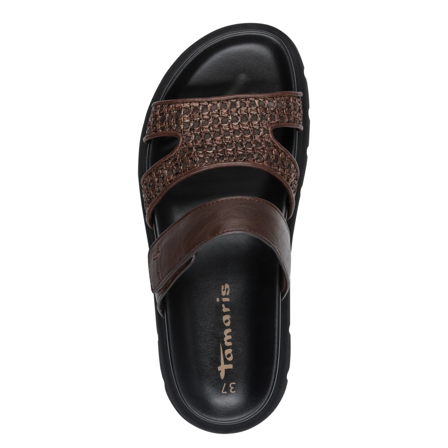 Tamaris Pantolette  Sommerschuh, Plateaupantolette mit Klettverschluss