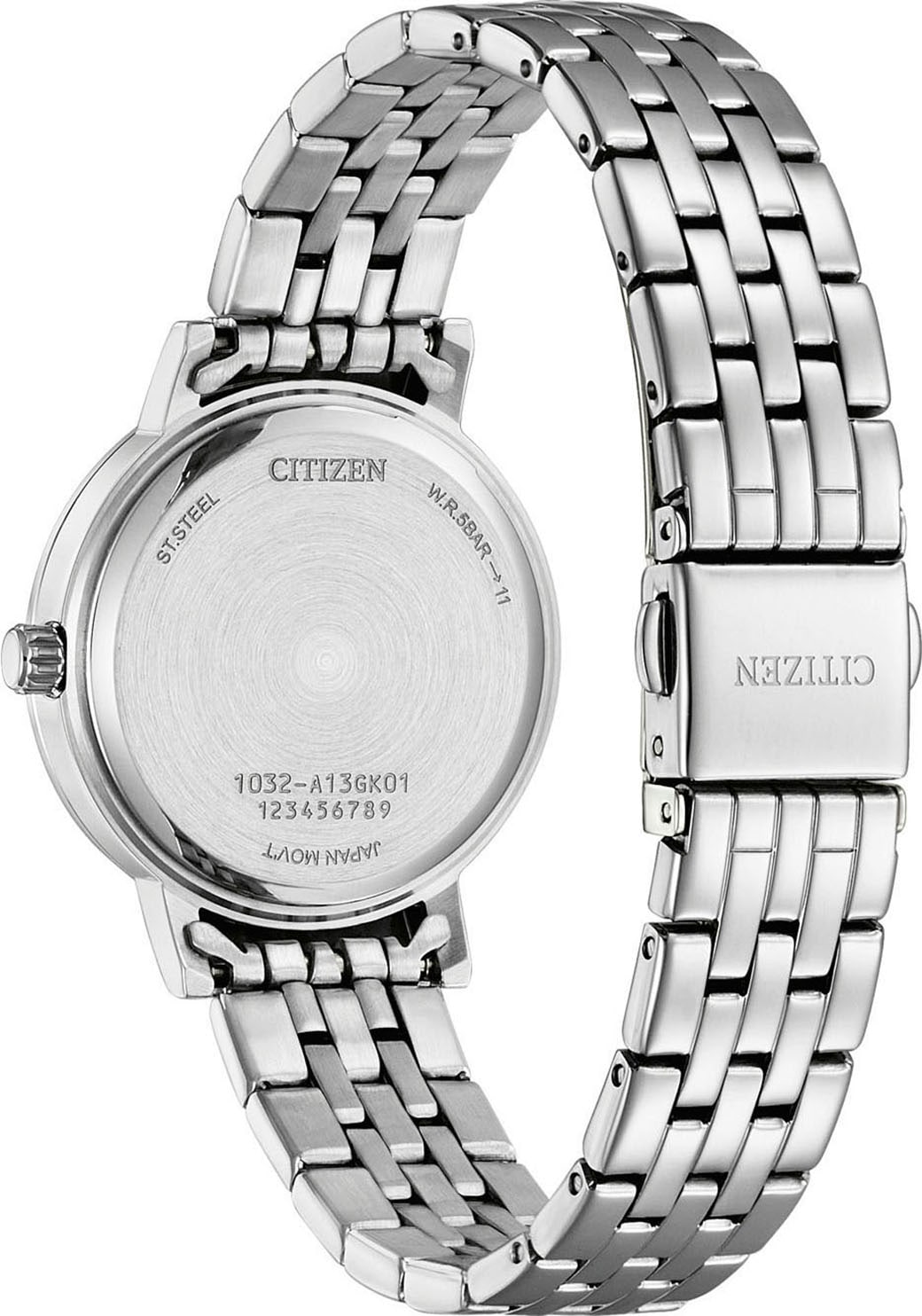 Citizen Quarzuhr, Armbanduhr, Damenuhr, Edelstahlarmband, analog