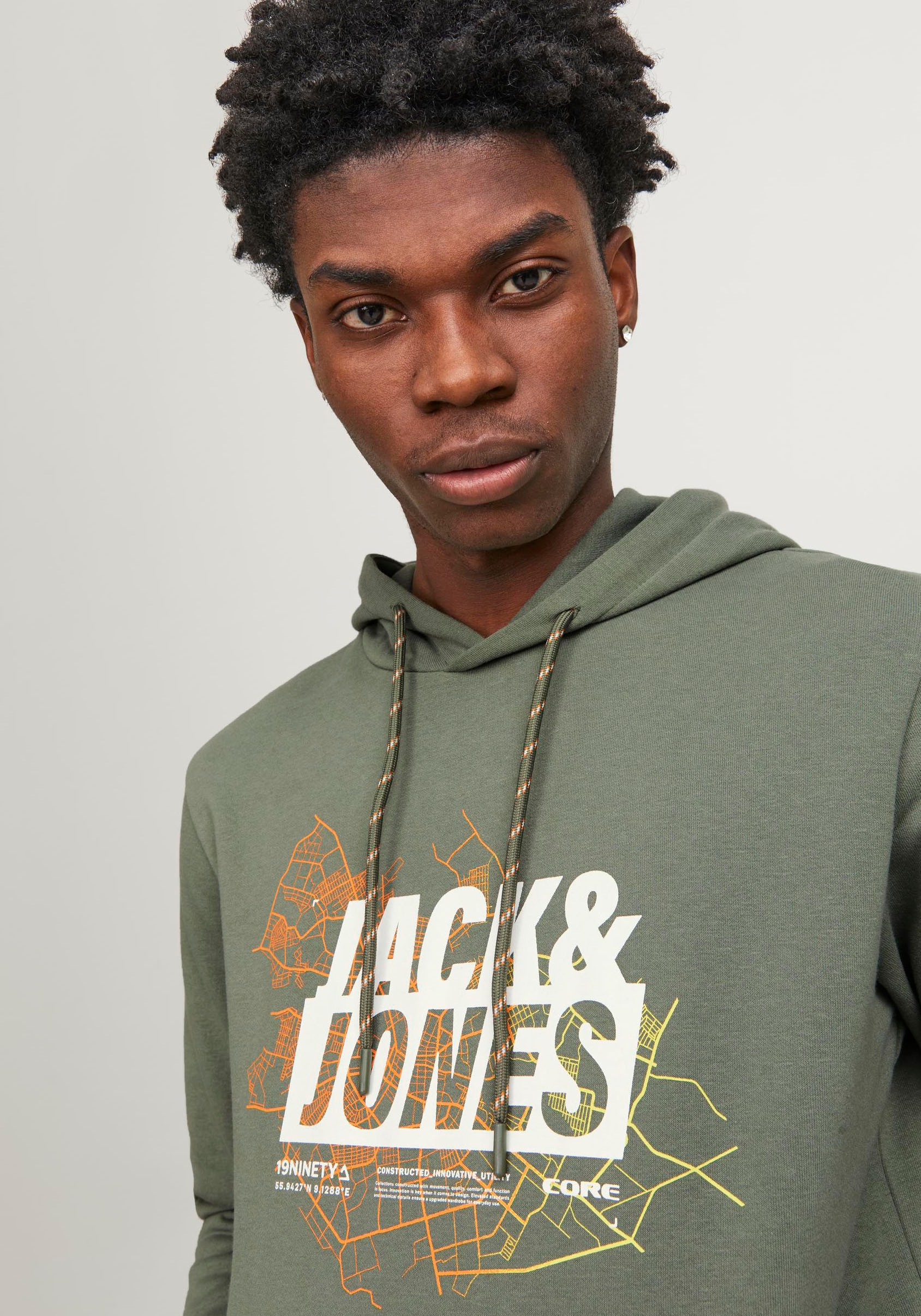 Jack & Jones Kapuzensweatshirt »JCOMAP LOGO SWEAT HOOD SN«