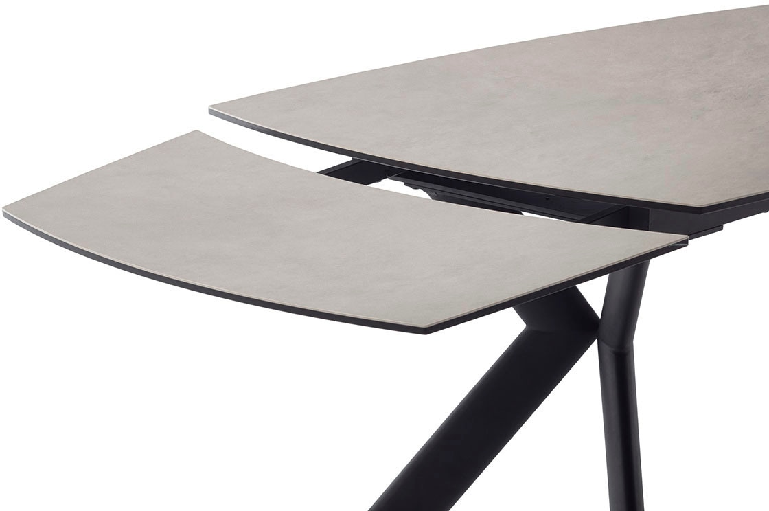 MCA furniture Esstisch »OSSANA Vierfußtisch 180-260 cm«, (Einzelstück), Keramik,Metall,Stirnauszug,ausziehbar,Tischplatte 13 mm,8-10 Personen