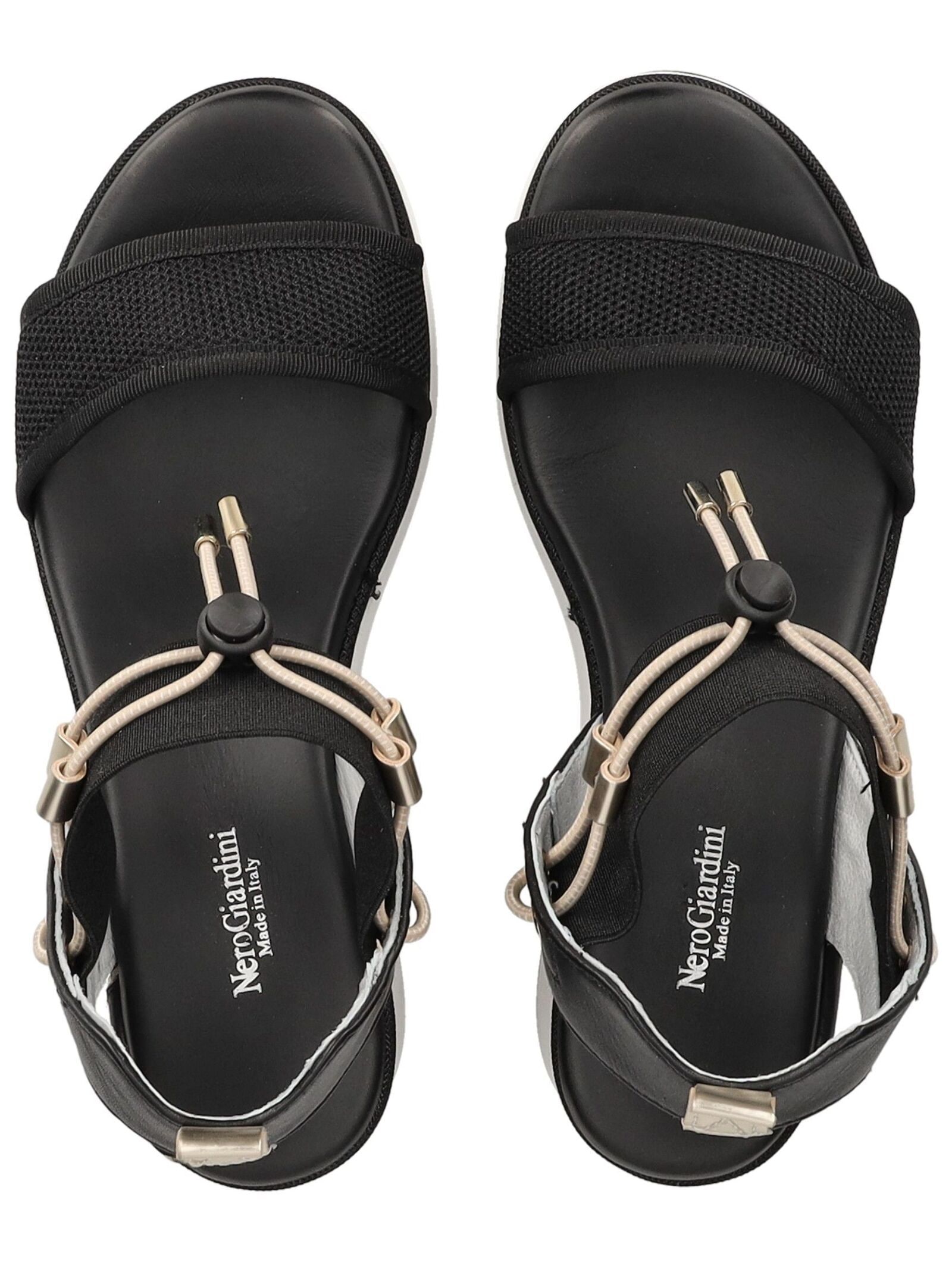 Nero Giardini Keilsandalette »Nero Giardini Sandalen Leder/Textil«