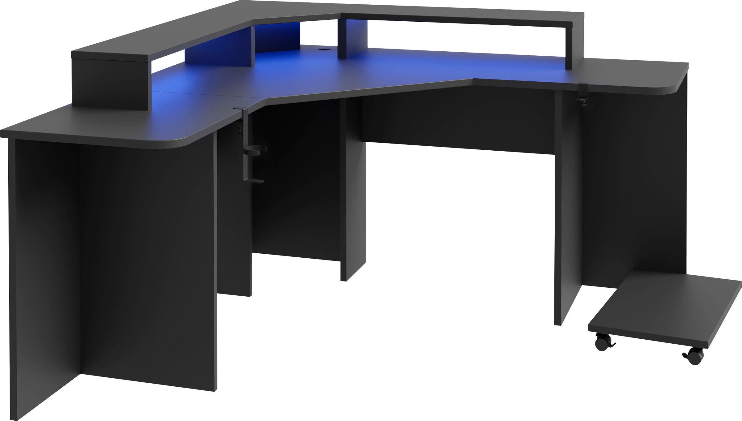 FORTE Gamingtisch »Tezaur«, mit RGB-Beleuchtung, Breite 160 cm günstig online kaufen