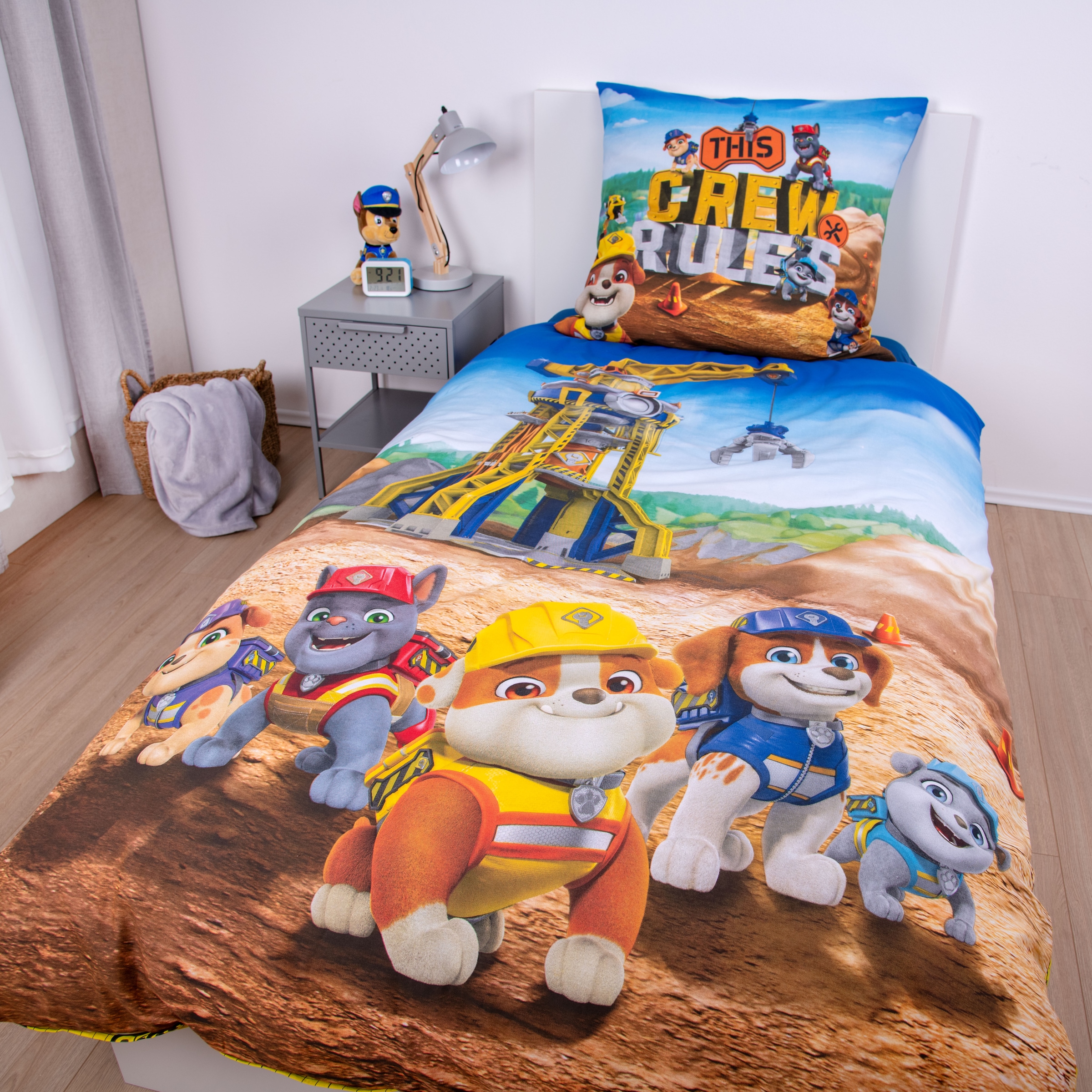 PAW PATROL Bettwäsche »Paw Patrol Rubbel&Crew«, Wendebettwäsche