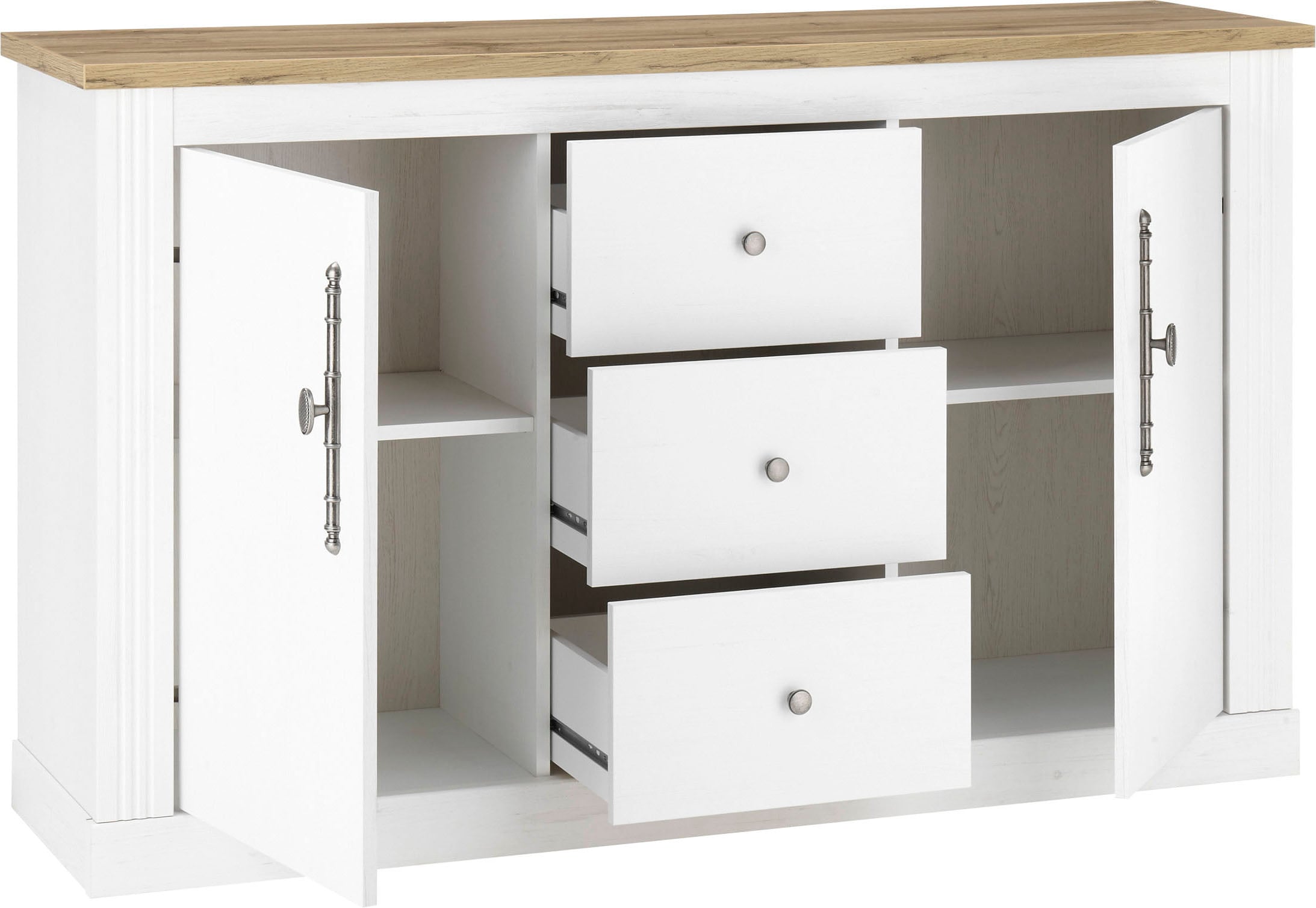 Home affaire Sideboard »WESTMINSTER TOPSELLER!«, (Breite ca. 146 cm), im romantischen Landhausstil