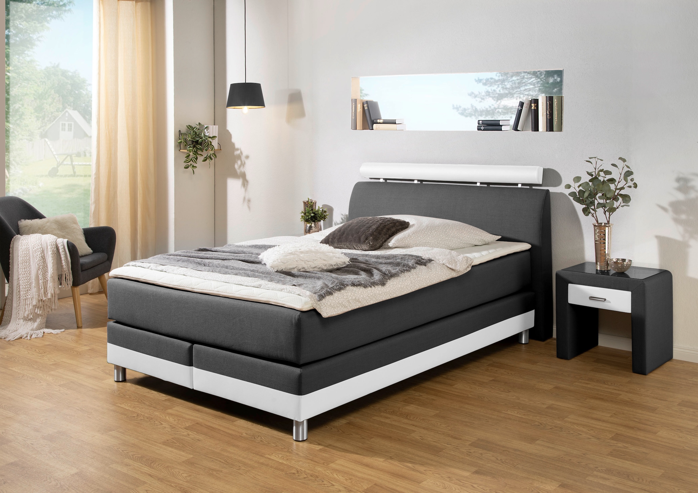 INOSIGN Boxspringbett, in H2, H3 oder H4 erhältlich