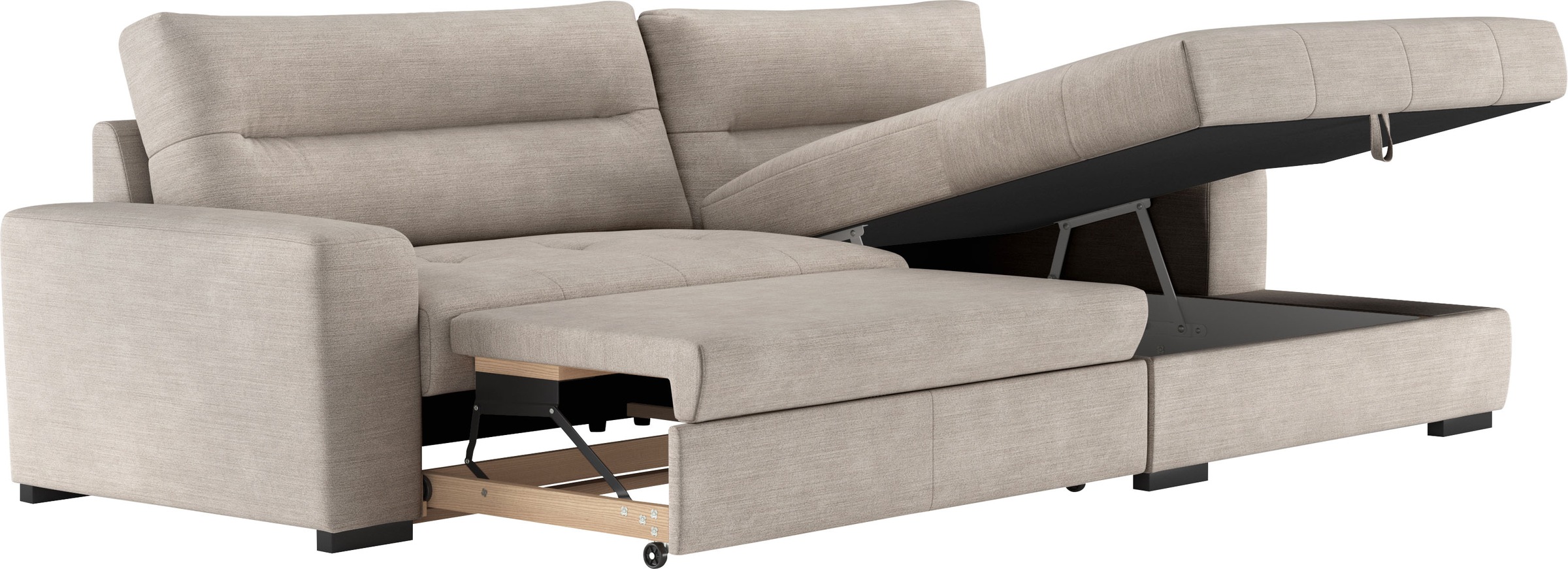 COTTA Ecksofa »Cappa L-Form«, wahlweise mit Bettfunktion & Bettkasten