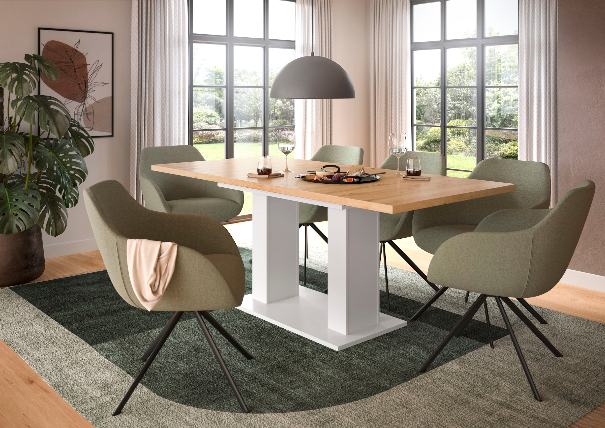 INOSIGN Esstisch »Motus, ausziehbar 150 -190 cm, inklusive 40 cm Einlegepla günstig online kaufen