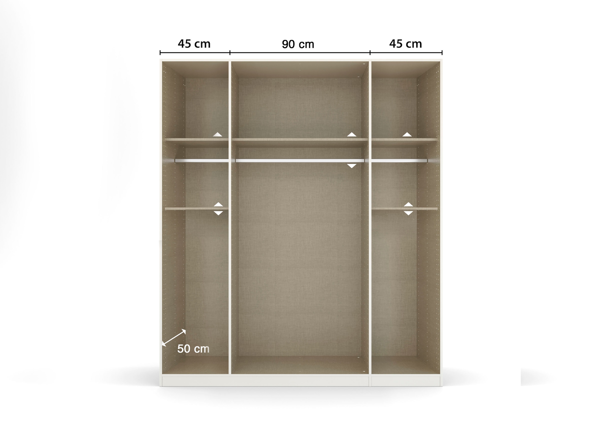 rauch Drehtürenschrank »Kleiderschrank Schrank Garderobe Wäscheschrank TICAO«, (Schubladen in der Höhe variabel positionierbar), mit 2 geräumigen Schubladen, viel Stauraum MADE IN GERMANY