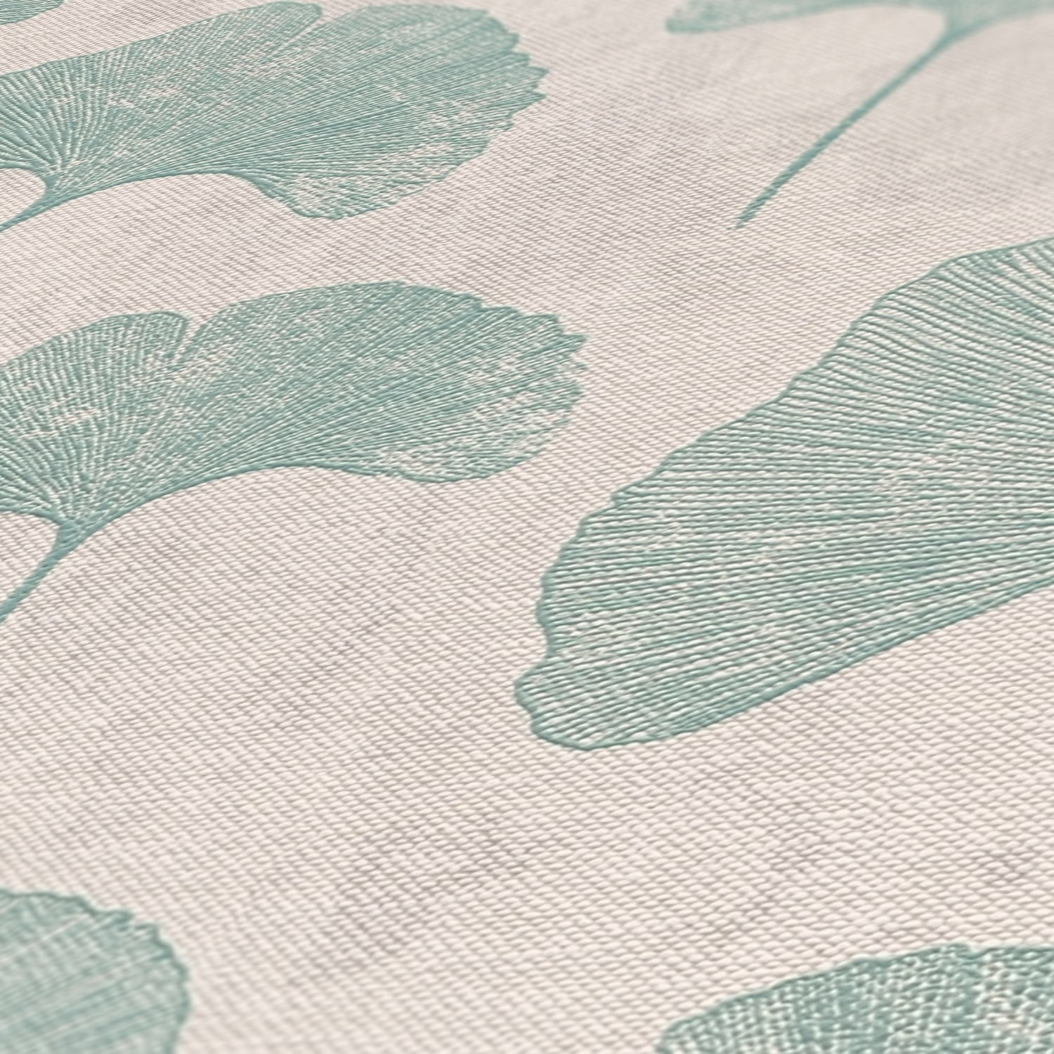 A.S. Création Vliestapete »Ginko Blatt Tapete«, matt-gemustert-neutral, Tapete Floral Blättertapete Tapeten Wohnzimmer Schlafzimmer Küche Flur