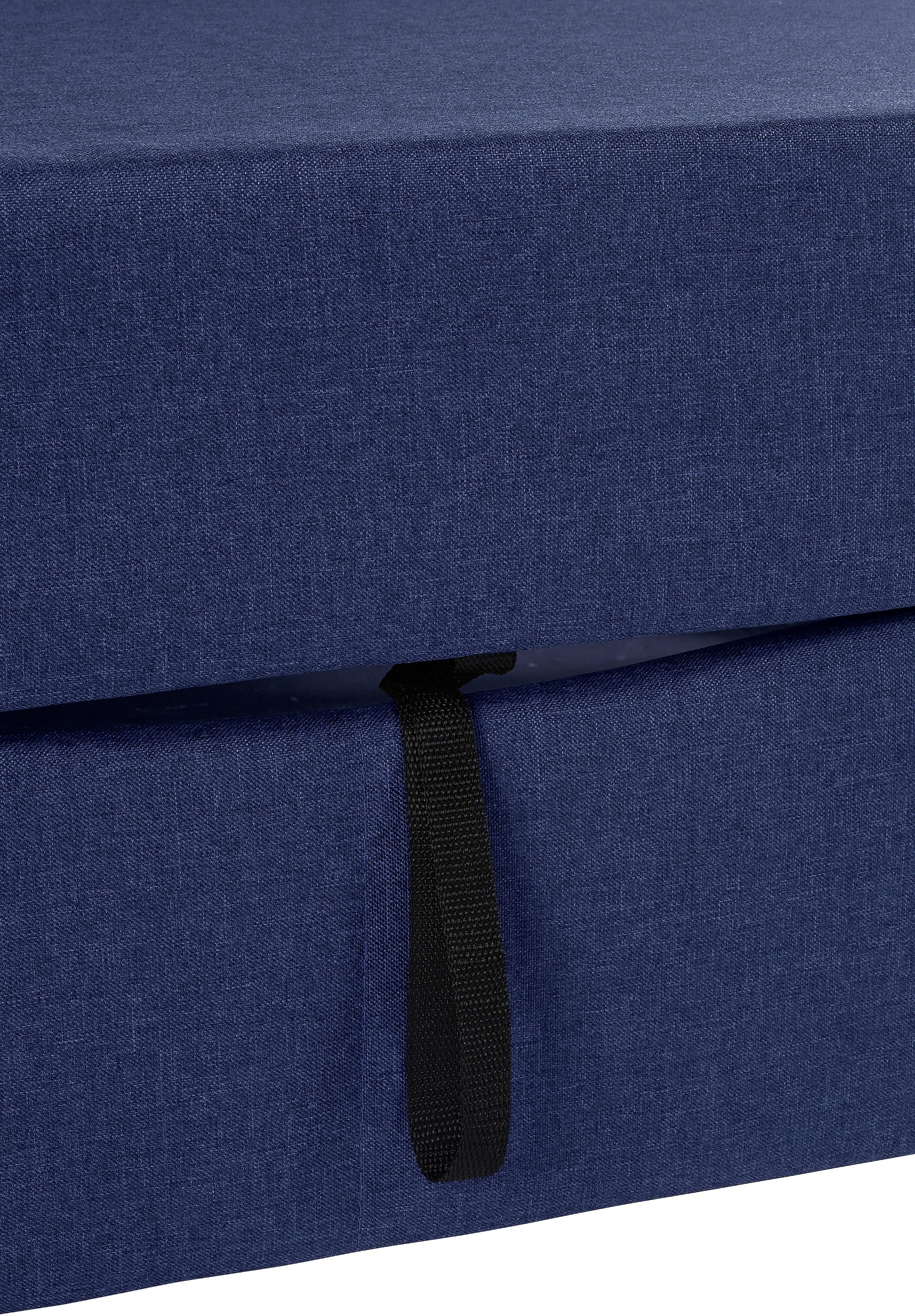 DOMO collection Ecksofa »Bahia, zeitlos und elegant, bequeme Armlehnen, L-Form«, wahlweise mit Bettfunktion