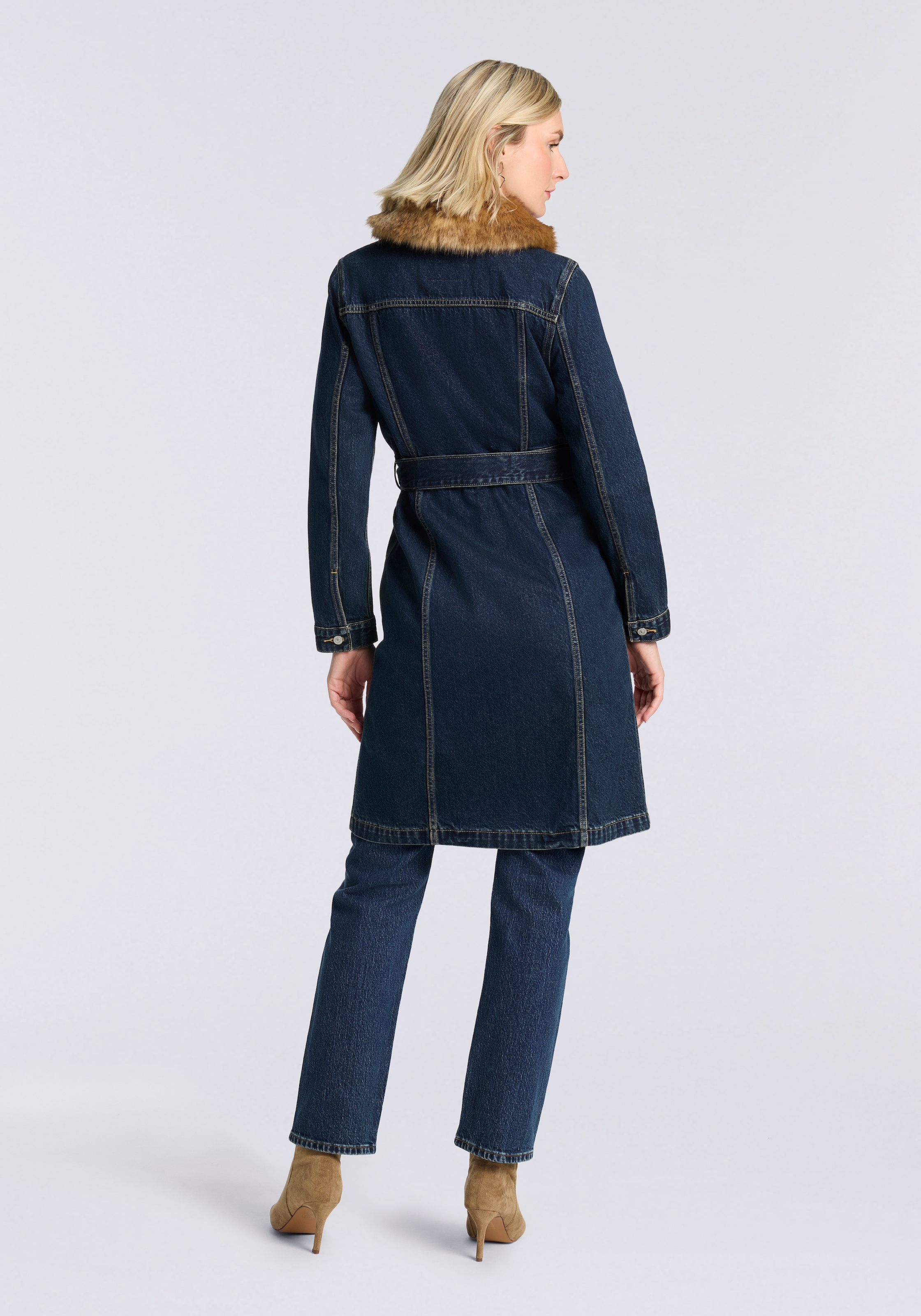 Levi's® Langmantel »MOB WIFE TRUCKER«, Kragenbesatz abnehmbar