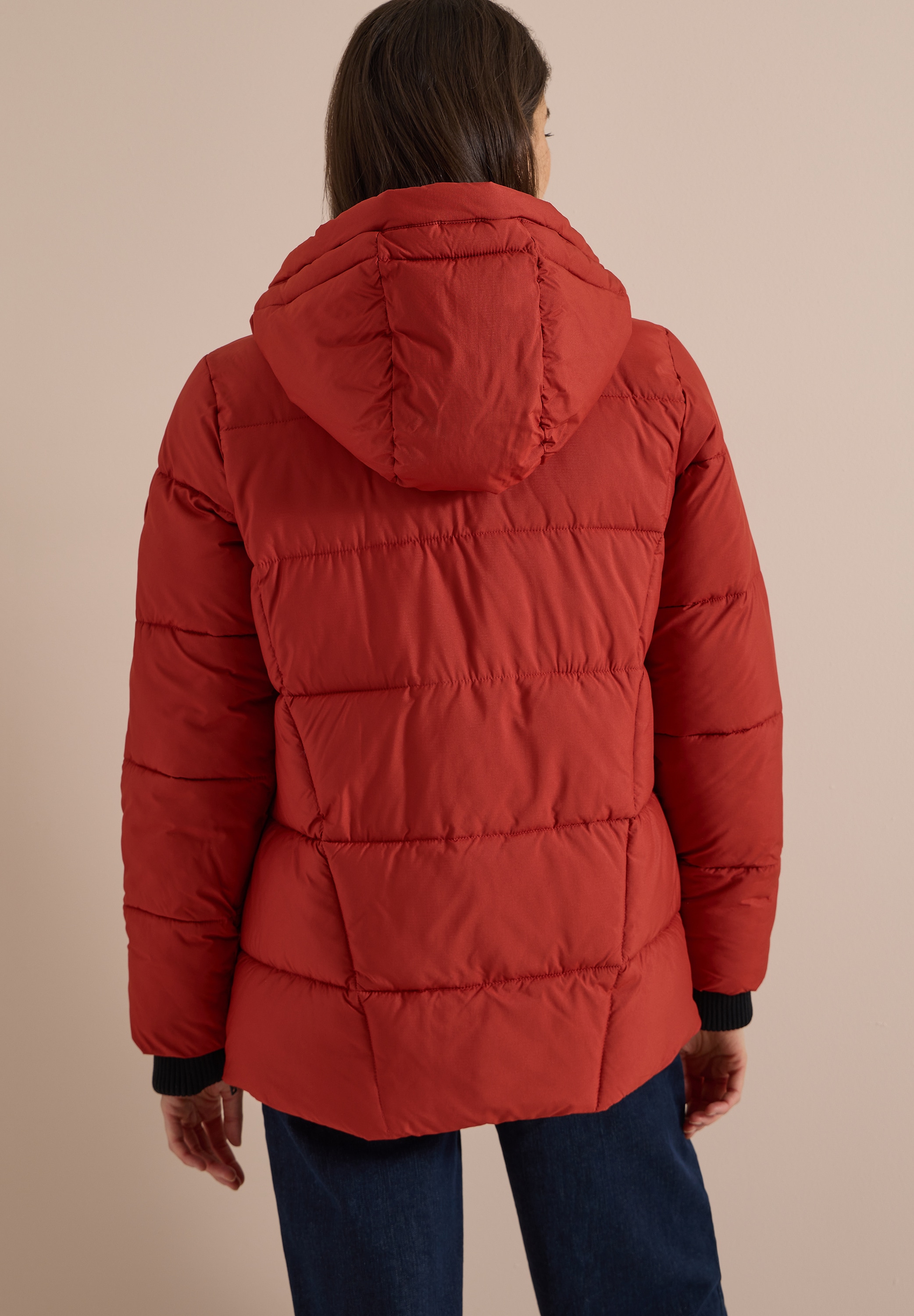 Cecil Steppjacke mit Kapuze Winterjacke in Midi-Länge mit Kapuze