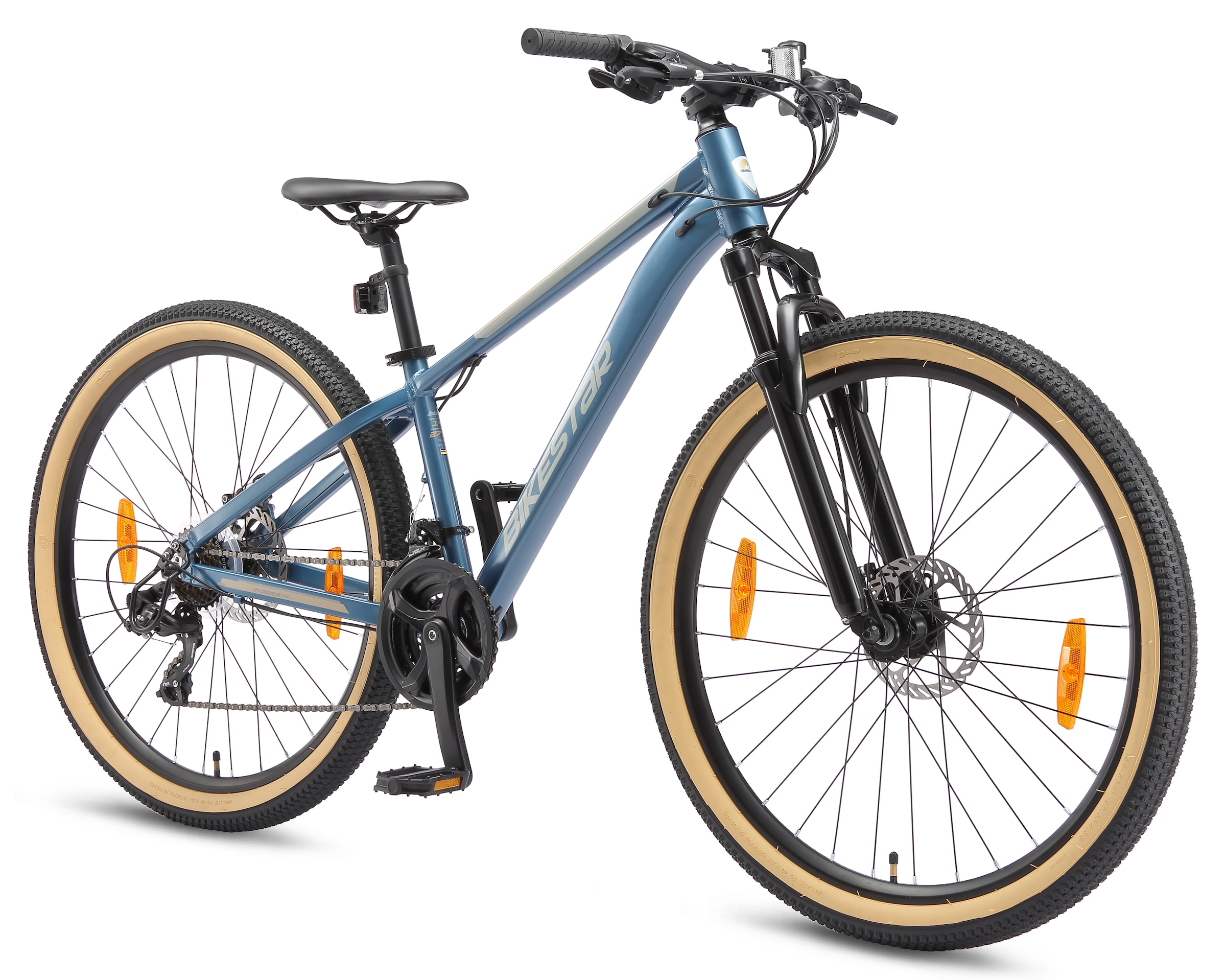 Bikestar Mountainbike 21 Gang Shimano RD-TY300 Schaltwerk Kettenschaltung für Damen und Herren, Kettenschaltung