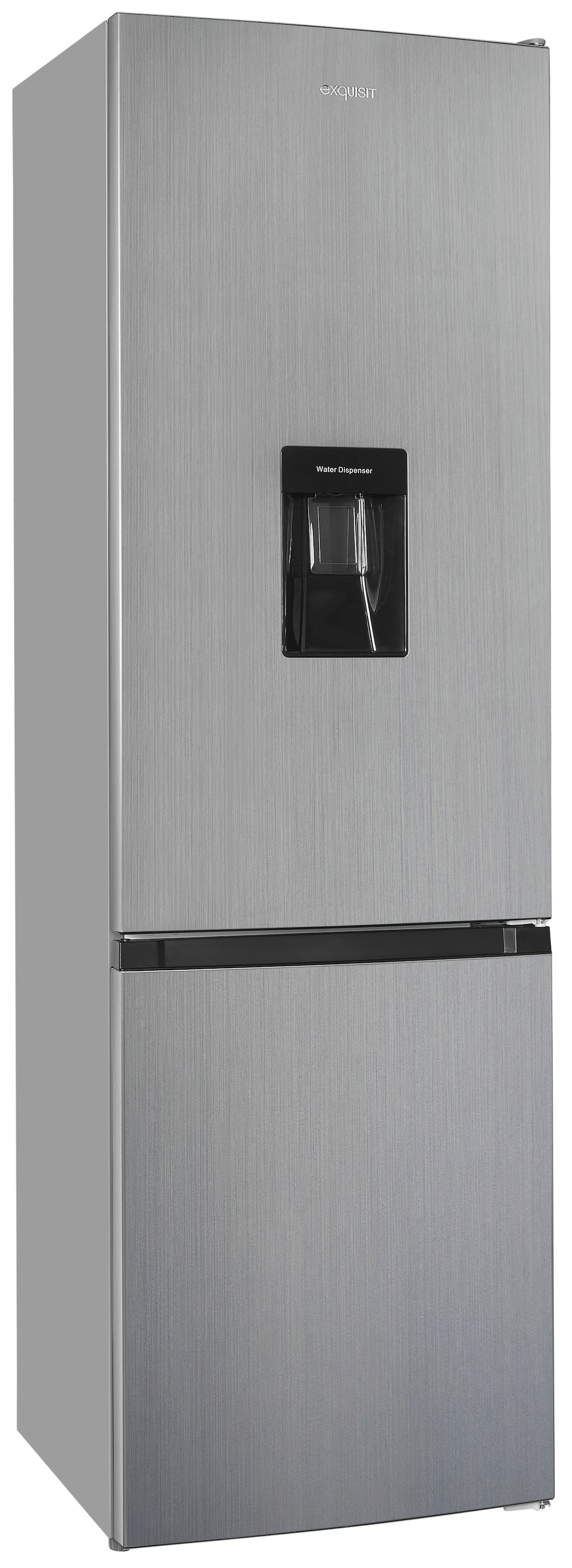 exquisit Kühl-/Gefrierkombination »KGC265-70-WS-040D weiss«, KGC265-70-WS-040D inoxlook, 179,5 cm hoch, 55 cm breit