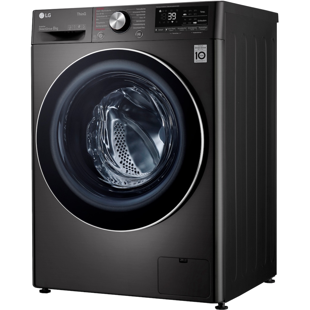 LG Waschmaschine »F4WV708P2BA«, F4WV708P2BA, 8 kg, 1400 U/min, TurboWash® - Waschen in nur 39 Minuten