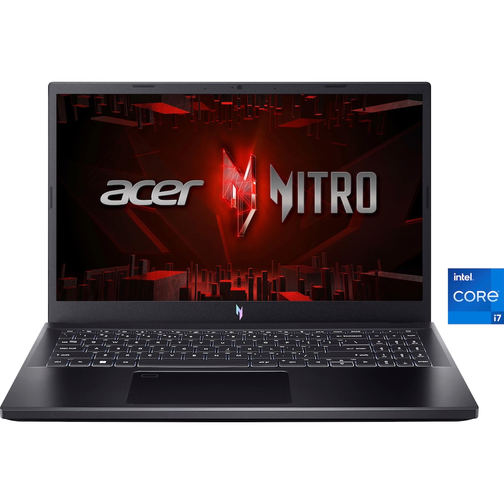 Acer Business-Notebook »Nitro V 15 Laptop, Full HD IPS Display, 16 GB RAM, Windows 11 Home,«, 39,62 cm, / 15,6 Zoll, Intel, Core i7, GeForce RTX 3050, 512 GB SSD, ANV15-51-7553