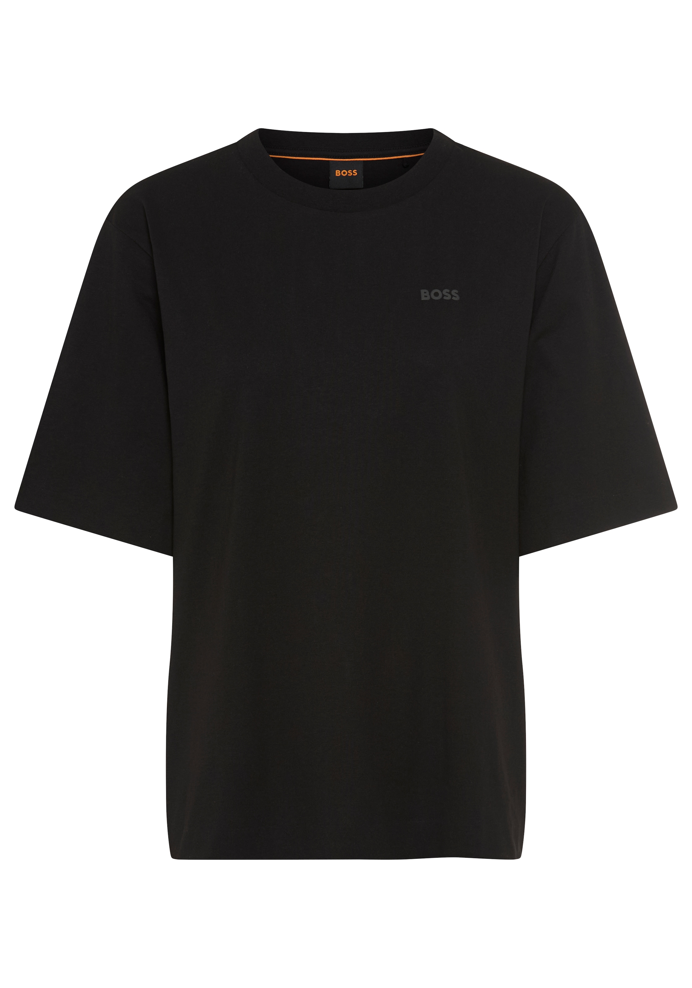 BOSS ORANGE T-Shirt »Eregular Premium Damenmode« mit Logo-Detail, Relaxed Fit