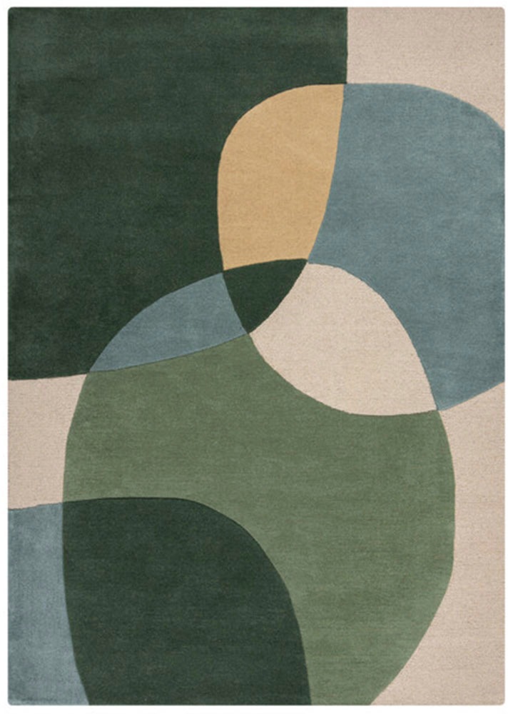 FLAIR RUGS Wollteppich »Glow, gemustert & modern«, rechteckig, 8 mm Höhe, f günstig online kaufen