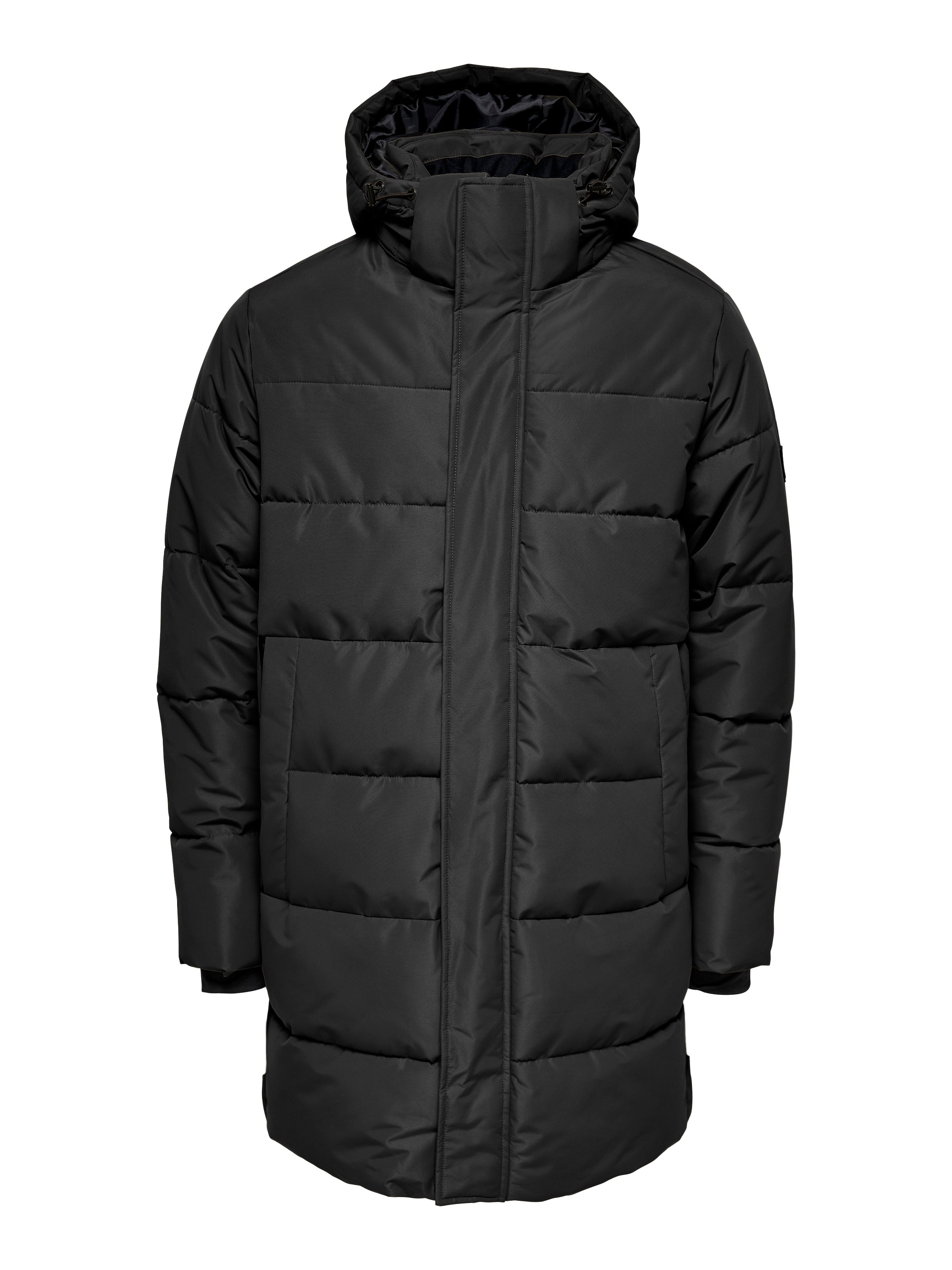 ONLY & SONS Steppjacke »ONSCARL LIFE LONG QUILTED COAT NOOS OTW« mit Kapuze