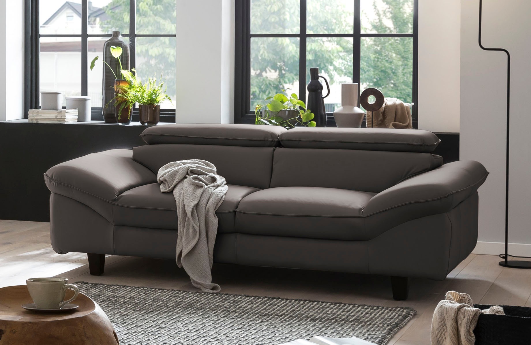 Home affaire 3-Sitzer »Pilot«, Big-Sofa mit Kopfteilverstellung günstig online kaufen