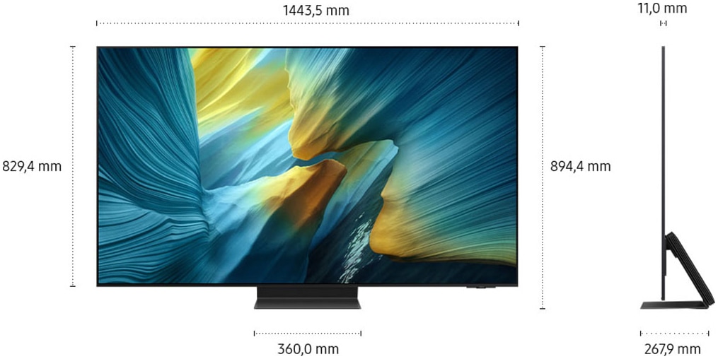 Samsung OLED-Fernseher »GQ65S95FAT« 163 cm/65 Smart-TV HDR Pro & Glare Free, Dolby Atmos & AI Sound, Gaming Hub, bis zu 165Hz