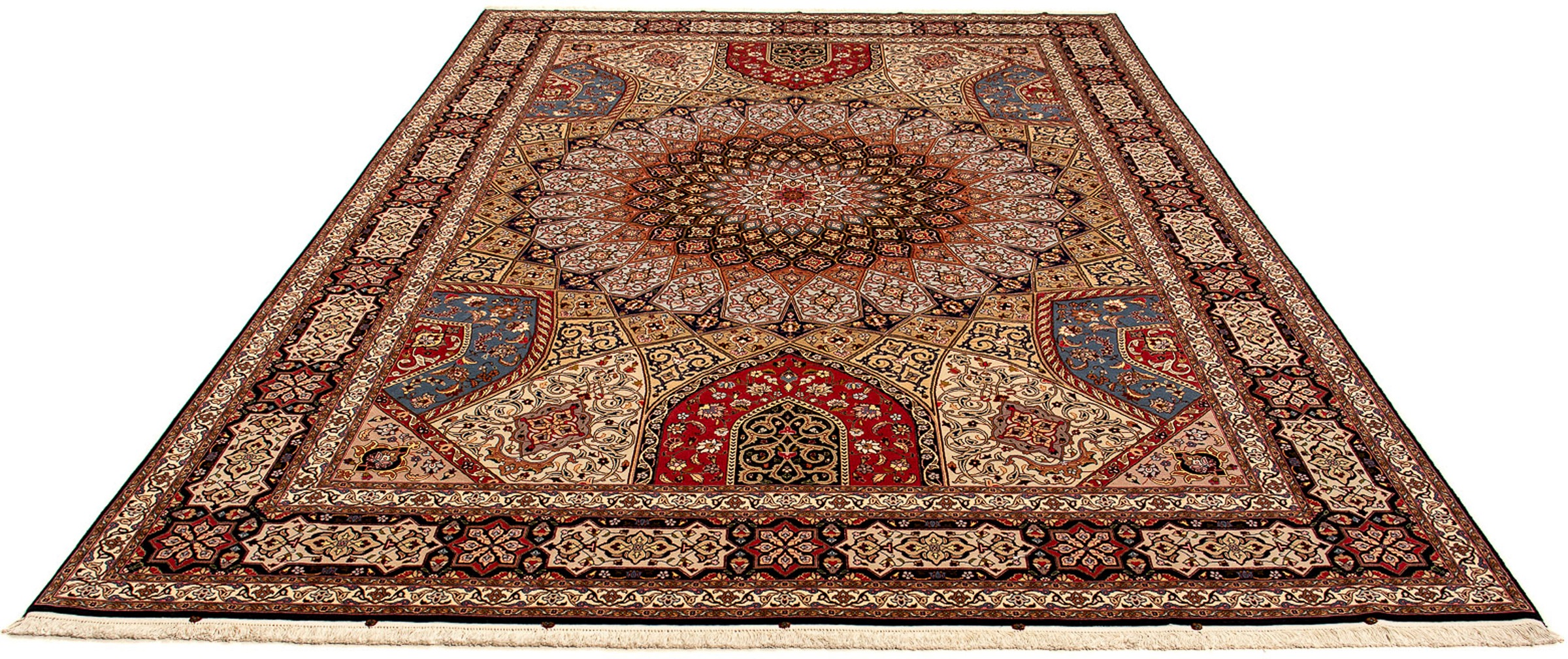 morgenland Orientteppich »Perser - Täbriz - Royal - 358 x 253 cm - hellbrau günstig online kaufen