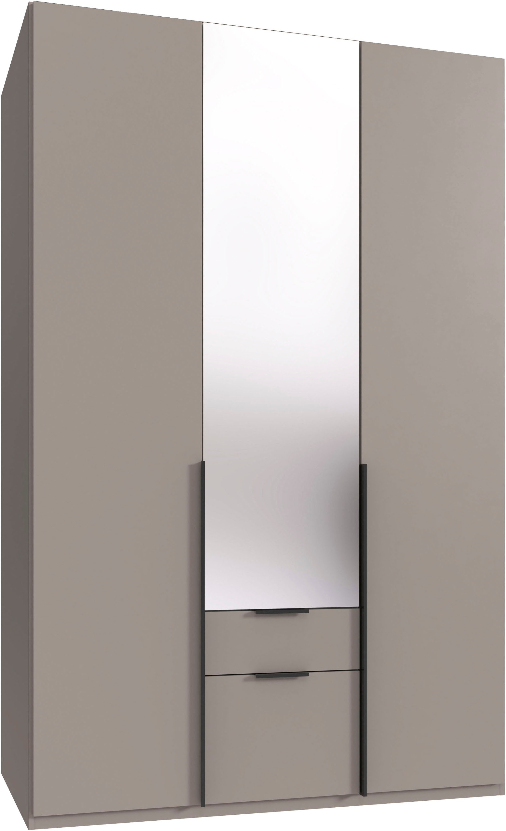 Wimex Drehtürenschrank »Mugano« mit langen oder kurzen Griffen aus Metall, günstig online kaufen