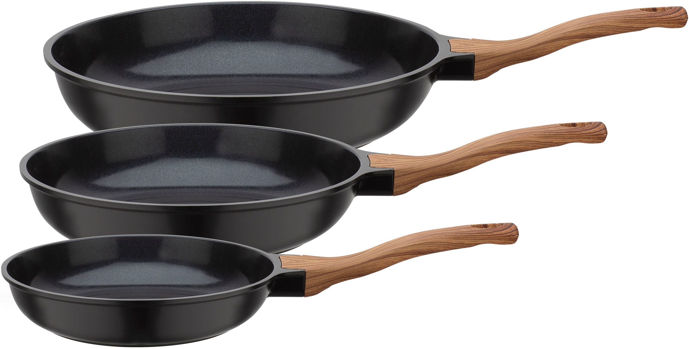 GSW Pfannen-Set »Natural Fit« Aluminiumguss Set, 1x Pfanne 20cm, 24cm, 28cm günstig online kaufen