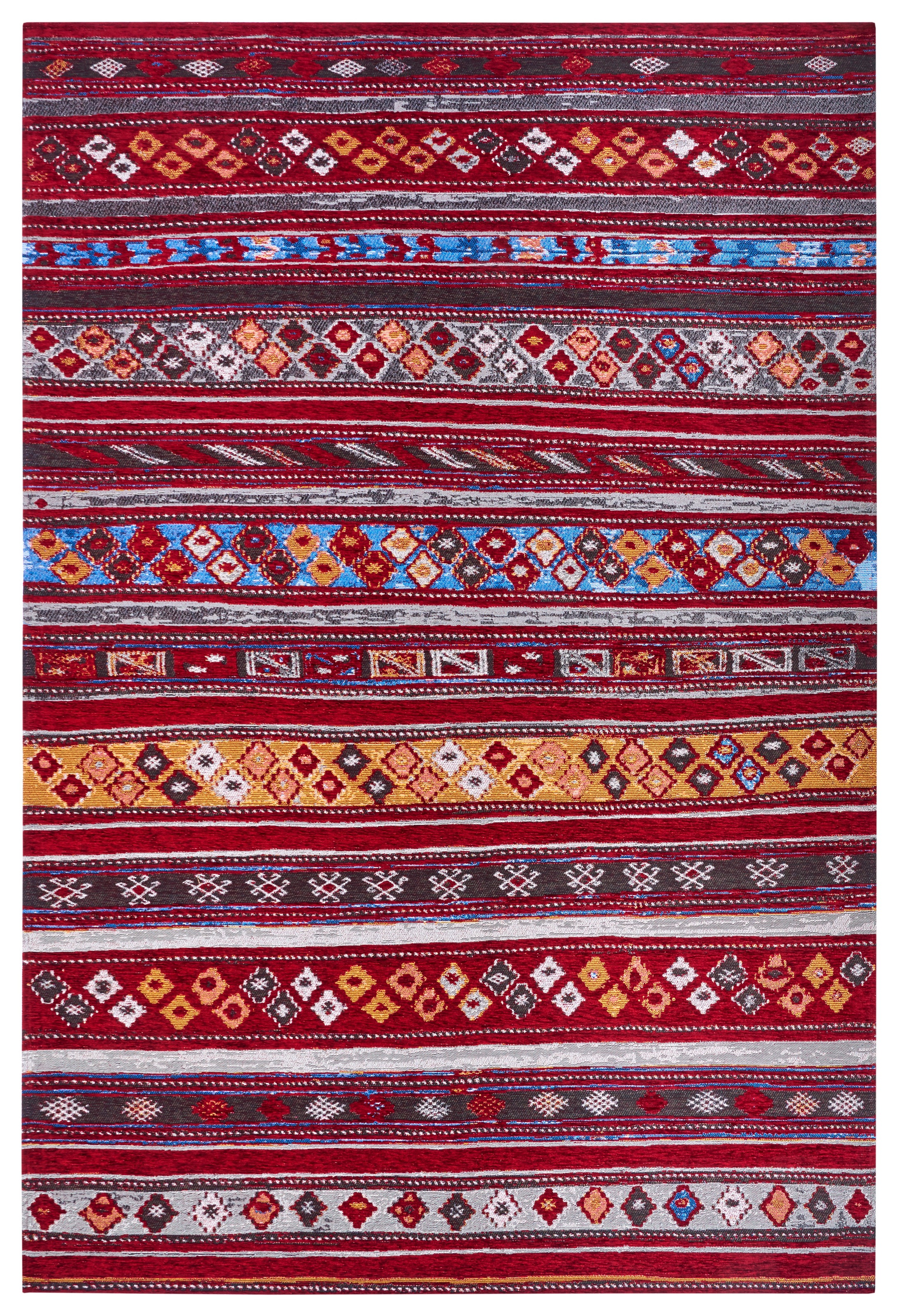 HANSE Home Teppich »Yara«, rechteckig, 5 mm Höhe, Flachgewebe robust, Anti-Slip, Boho Design, moderne Farben