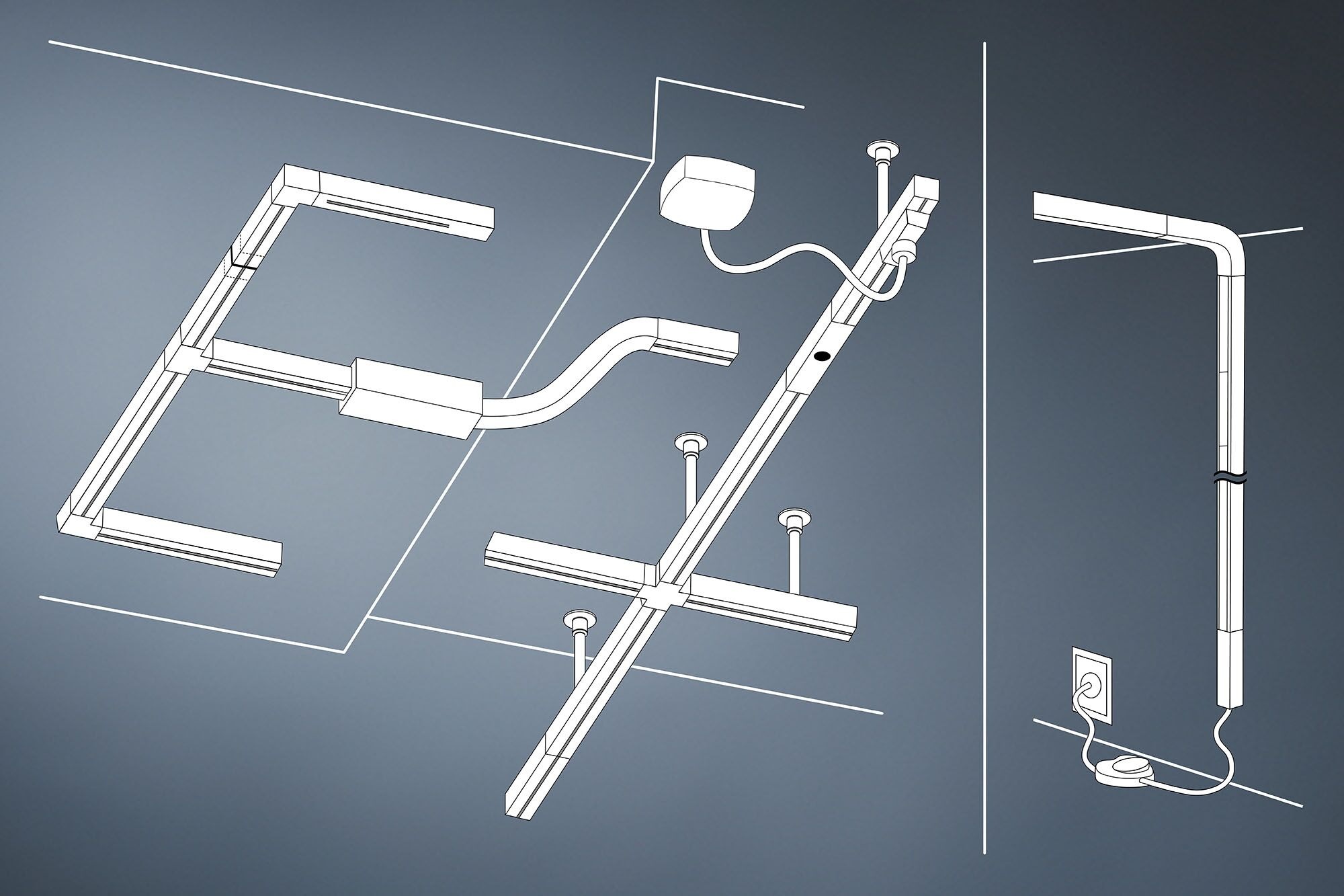 Paulmann Schienensystem-Leuchten »URail Pendant Lirena max 1x10W GU10 230V« GU10 Dimmbar