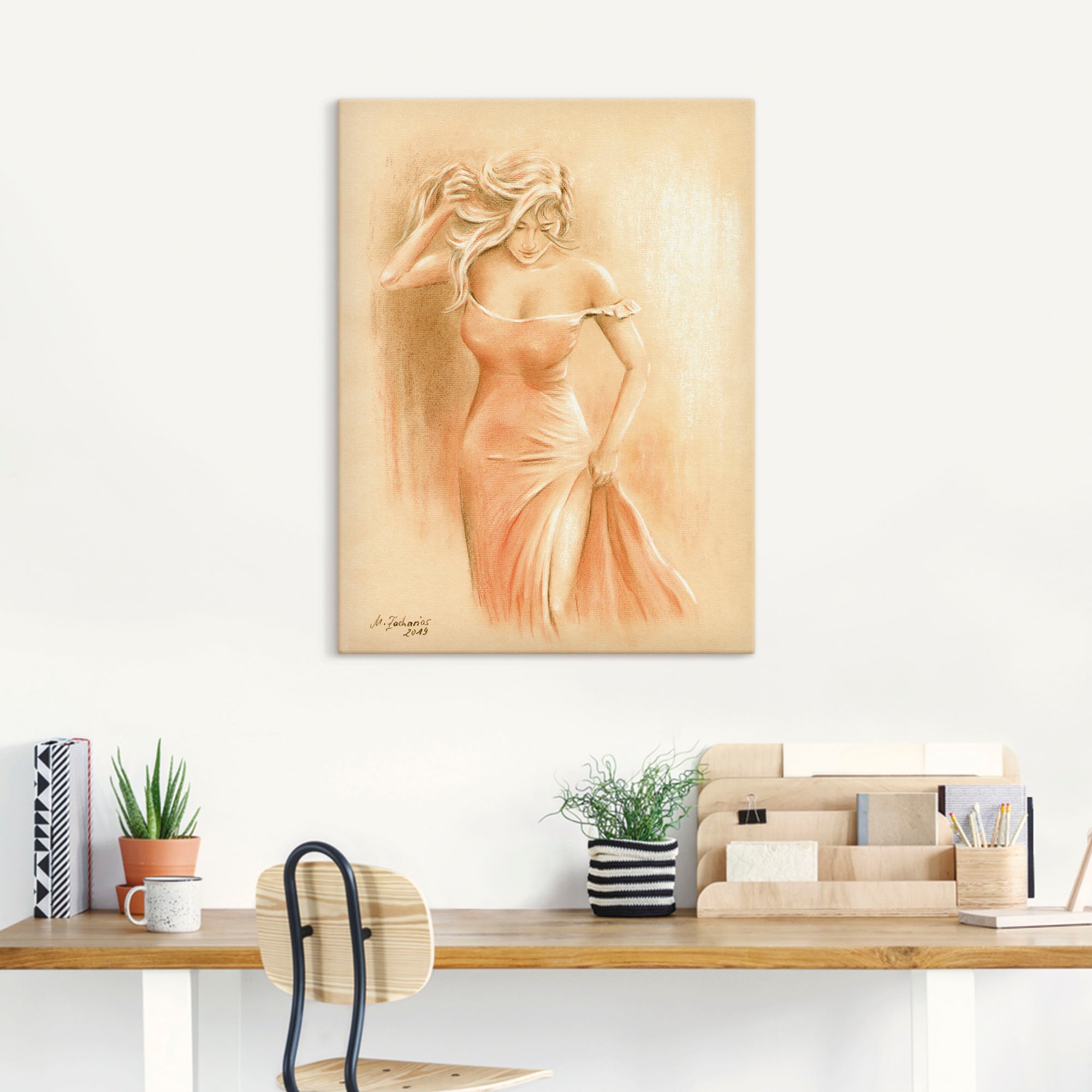 Artland Wandbild »Kurviges Model« Erotische Bilder 1 Stk. tlg. als Leinwand günstig online kaufen