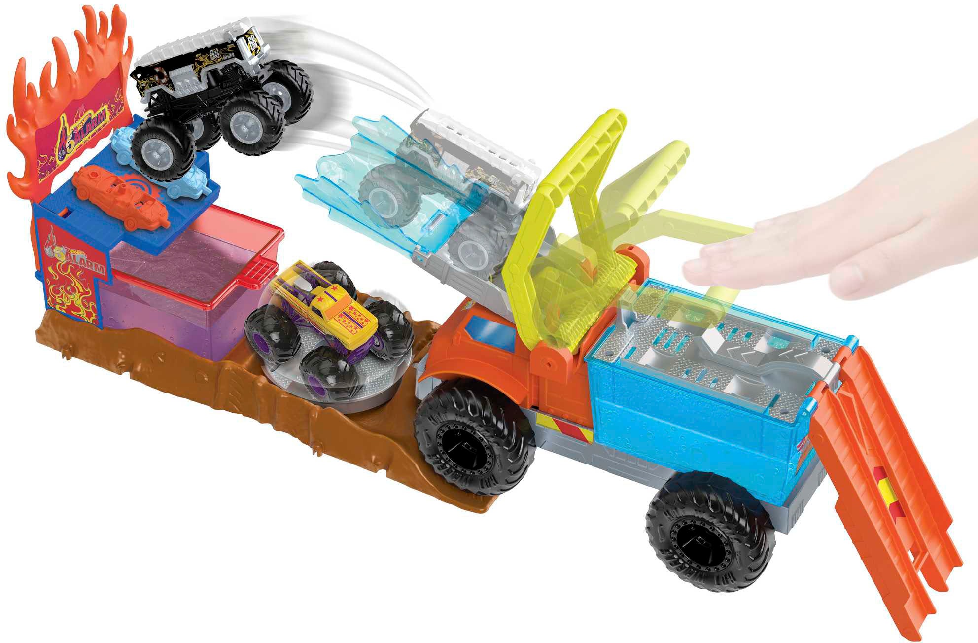 Hot Wheels Spielzeug-Monstertruck »Arena Smashers Color Shifters 5 Alarm Rescue«