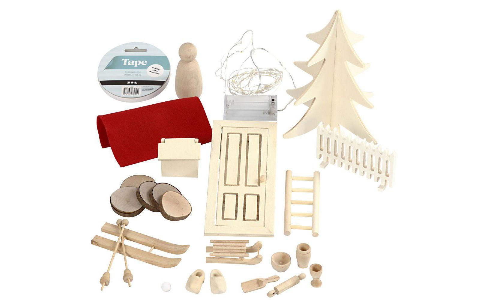 creativ company Weihnachtsfigur »Mini-Utensilien Wichteltür Set«