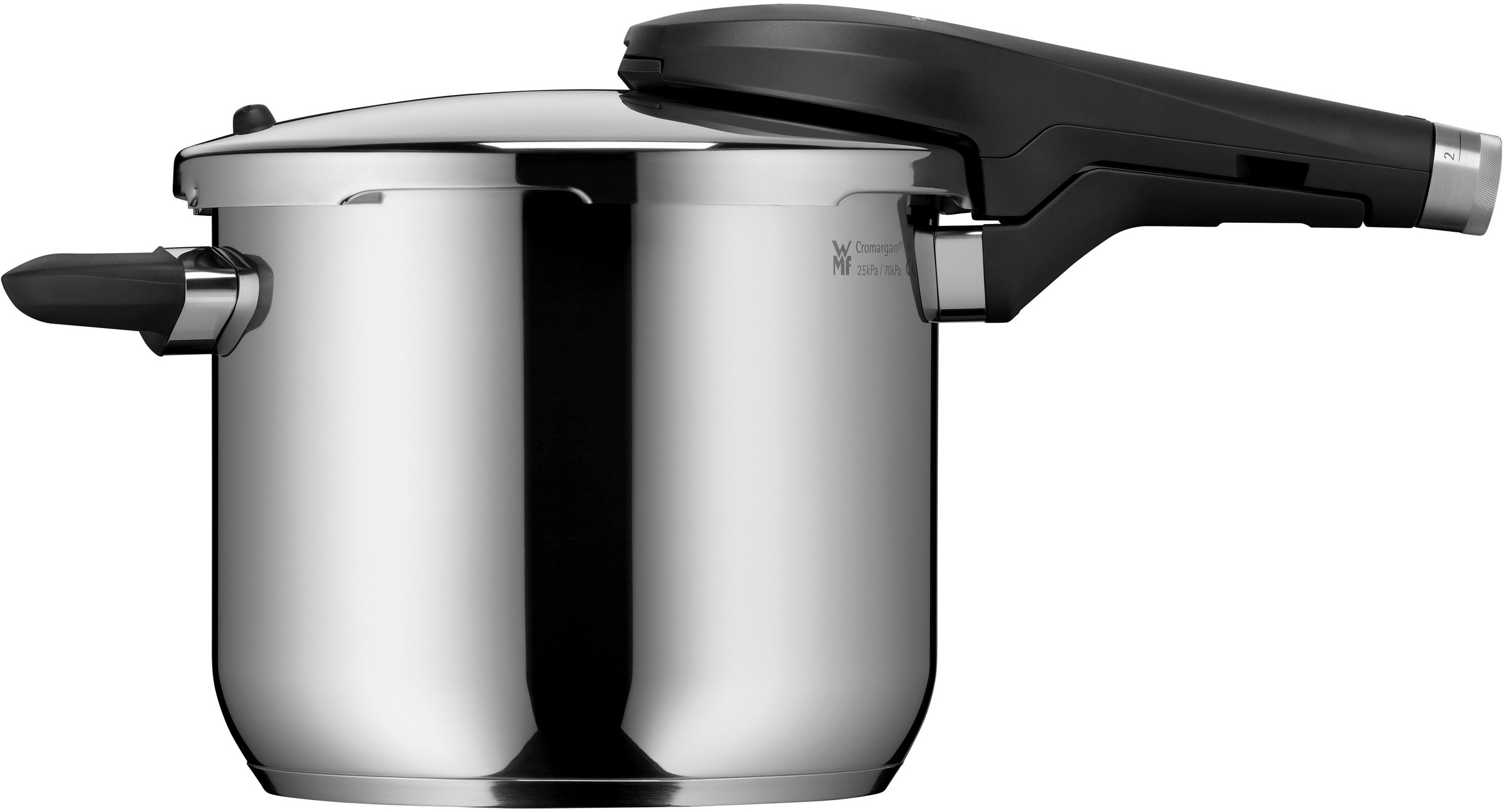 WMF Schnellkochtopf »Perfect Premium, 6,5 Liter Dampfkochtopf«, Edelstahl, All-in-One-Bedienknopf, Kochanzeige, Sicherheitssystem